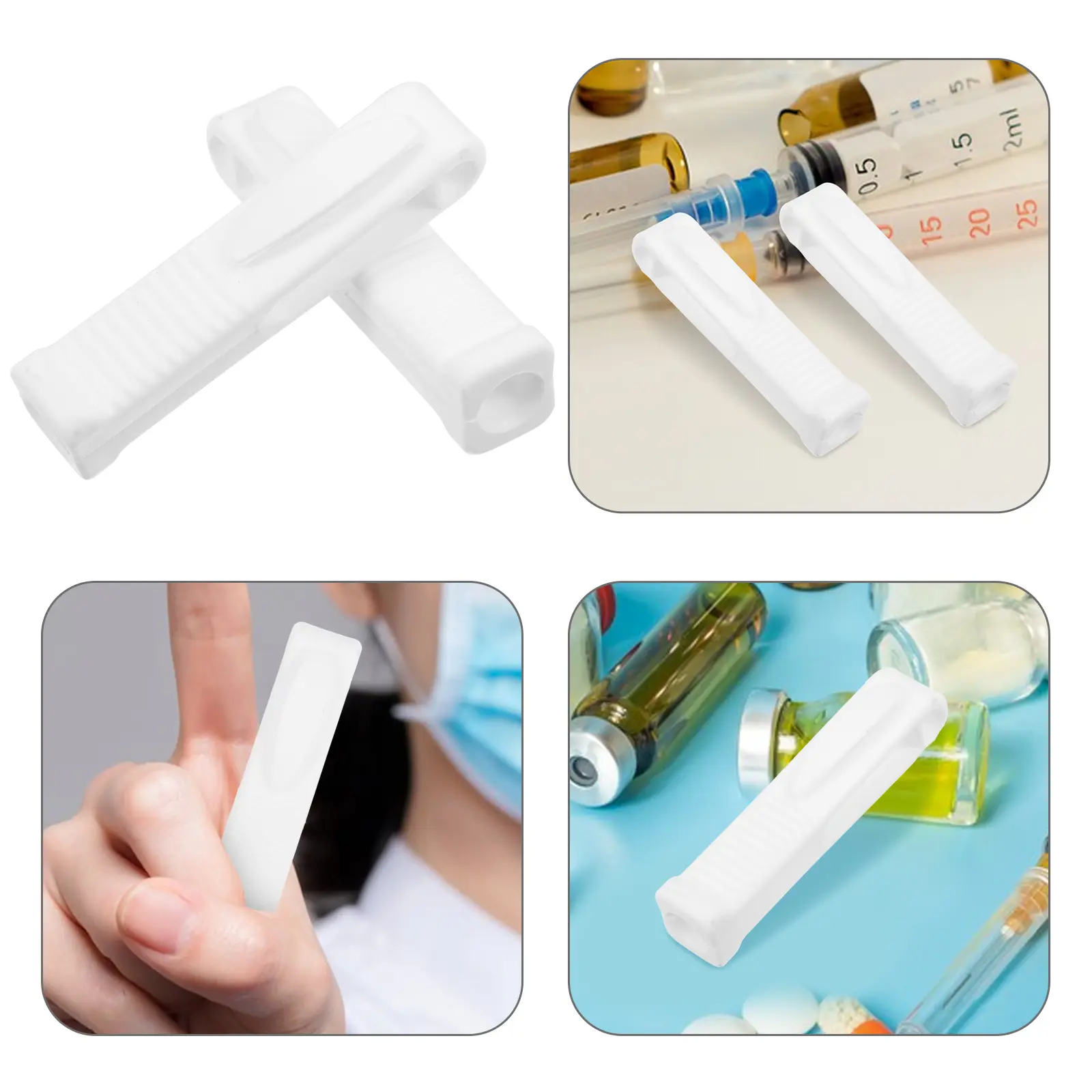 2pcs Ampoule Opener Easy Use Efficient Safe Medical Glass Vial Bottle Gripper Manual Can Openers Green Japanese