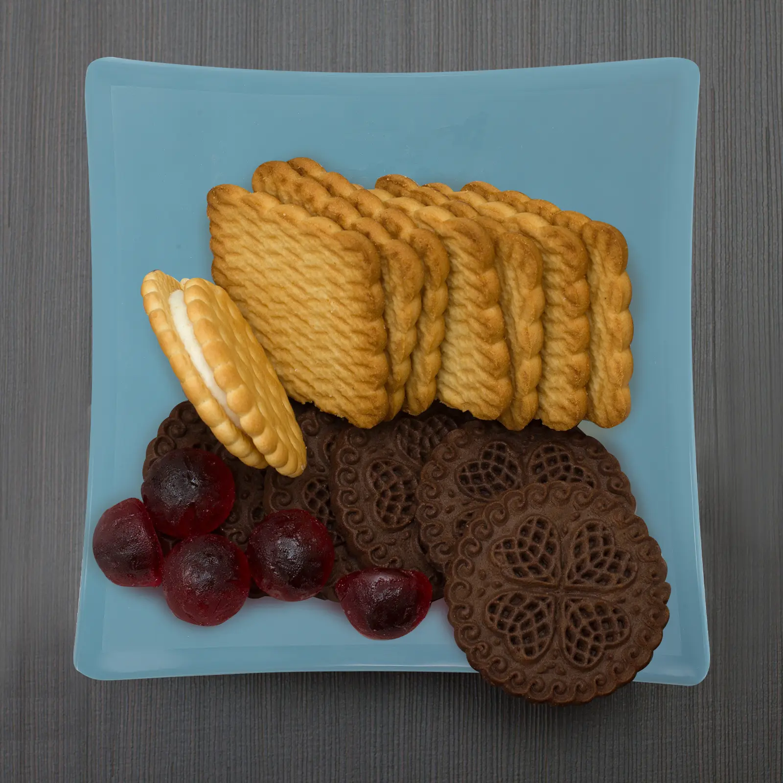 1pc Melamine Square Plate Dinner Dessert Salad Creative Design Food Serving Dish Elegant Enjoy Fruit Cake Birthday