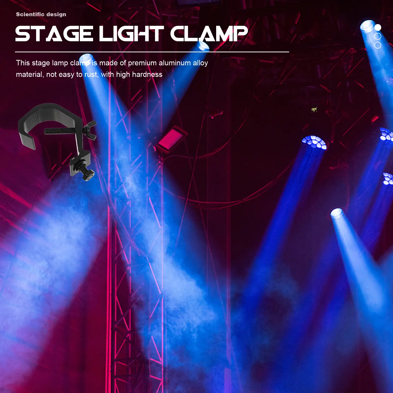 5pcs Stage Clamps Truss Light Hooks Truss Hooks for Hanging Lights O clamp Rigging Equipment Spotlight Accessories