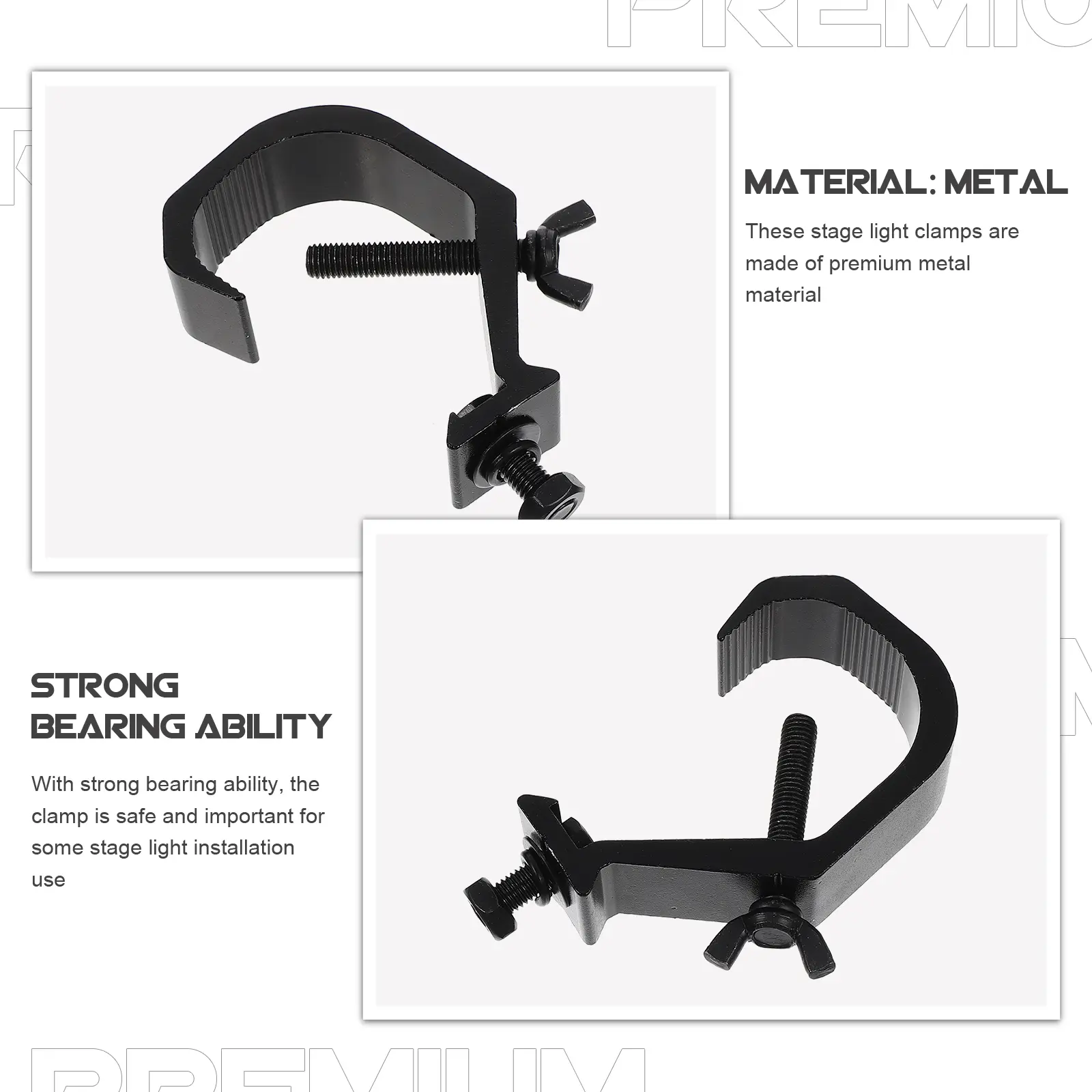 5pcs Stage Clamps Truss Light Hooks Truss Hooks for Hanging Lights O clamp Rigging Equipment Spotlight Accessories