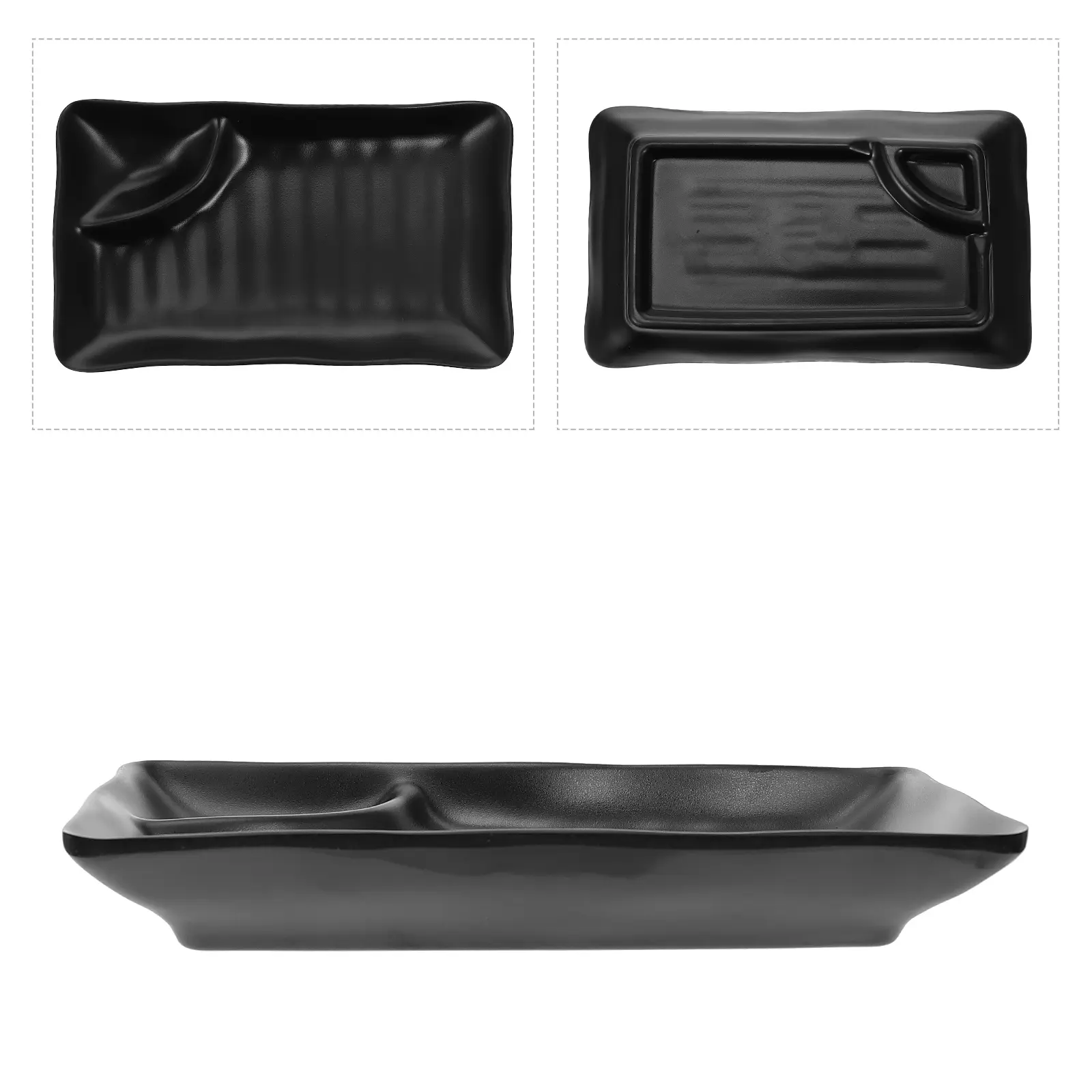 Dumpling Plate Sushi Dish Melamine Dining Serving Utensils Dipping Bowl Sauce Containers Vinegar Bowls Home Restaurant Buffet