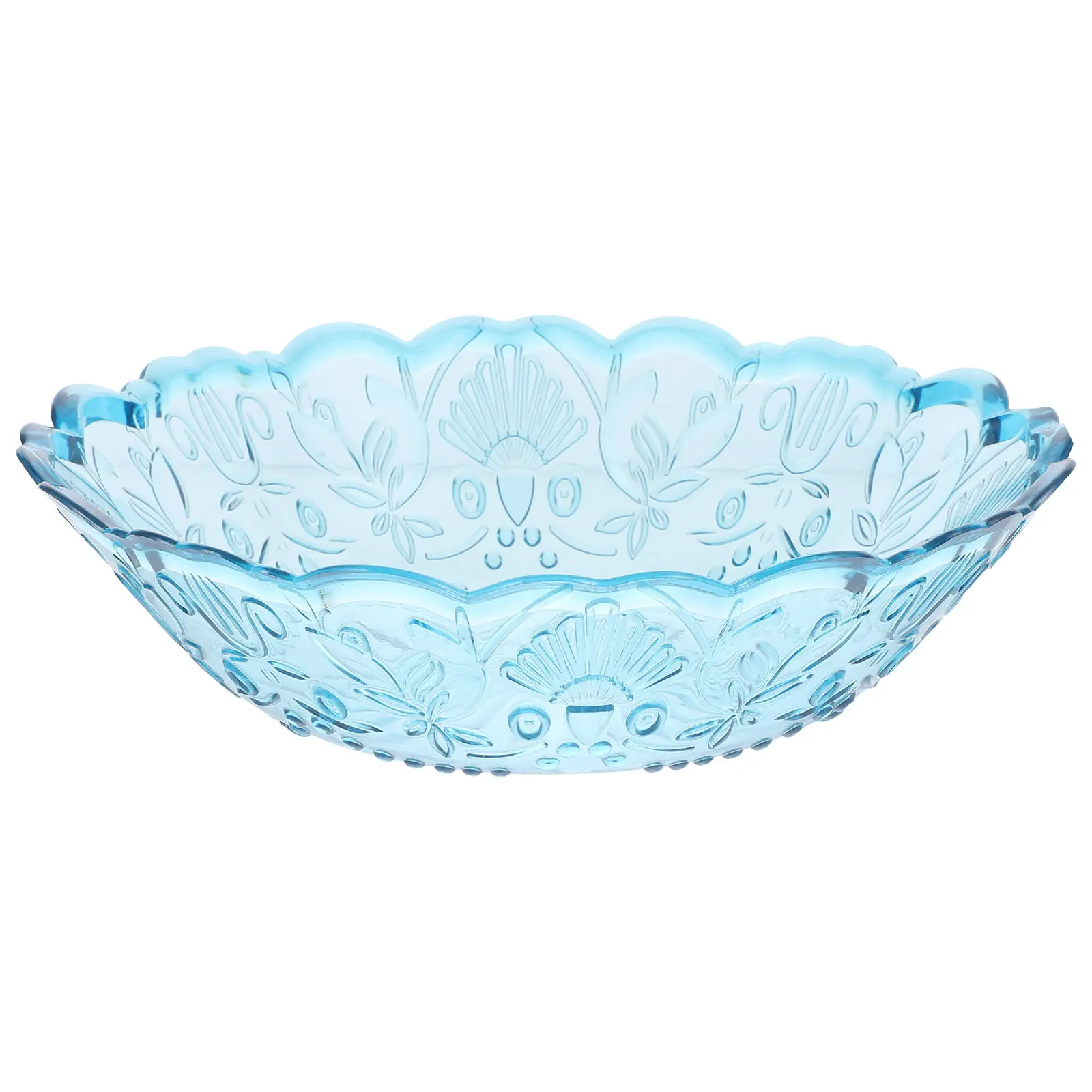 Crystal Fruit Party Tray Transparent Plastic Serving Tray Plastic Party Snack Serve Holder Home Decor