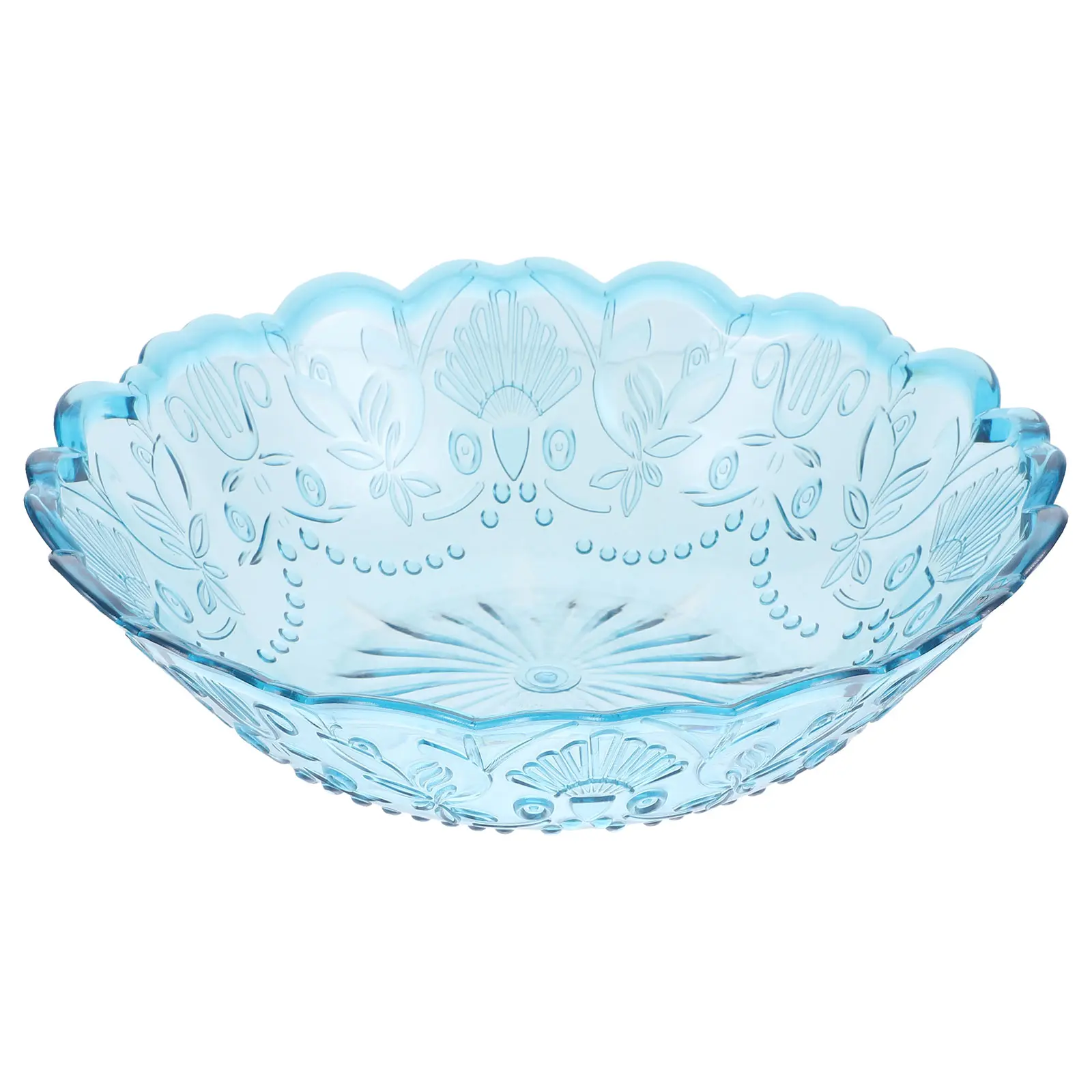Crystal Fruit Party Tray Transparent Plastic Serving Tray Plastic Party Snack Serve Holder Home Decor