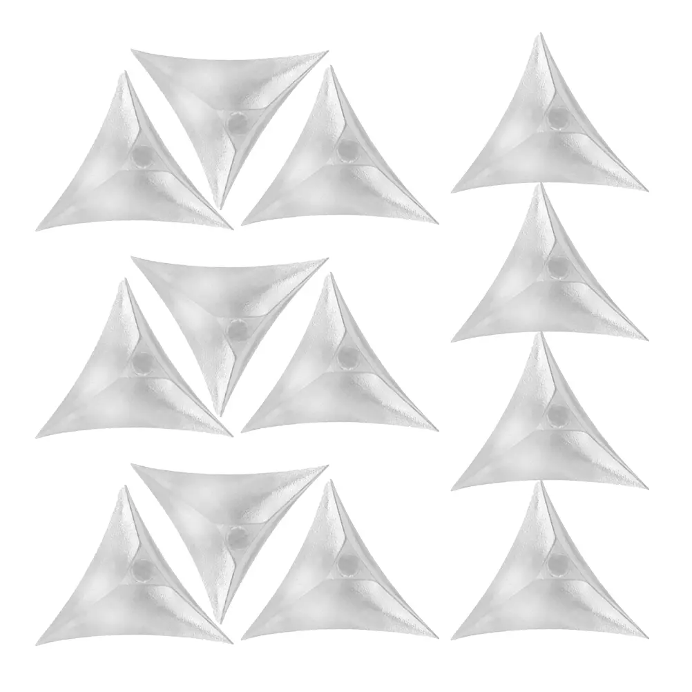 200Pcs Transparent Triangle Dust Corner Furniture Hardware Stair Dust Guard Decorative Crystal Corner Brackets Drawer Cabinet