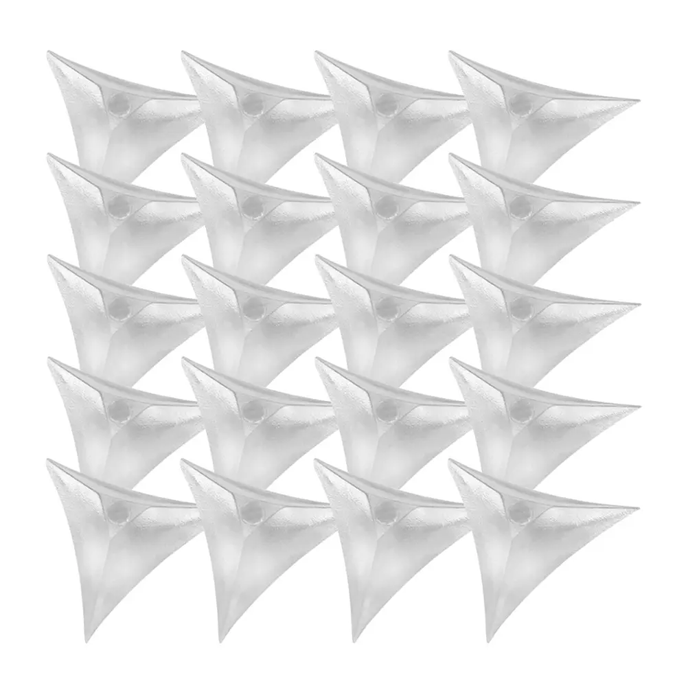 200Pcs Transparent Triangle Dust Corner Furniture Hardware Stair Dust Guard Decorative Crystal Corner Brackets Drawer Cabinet