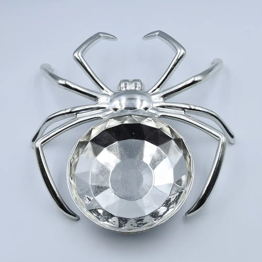 Spider Shaped Fruit Tray Halloween Style Dessert Plate Multi-Function Desktop Food Platter Reusable Plastic Snack Bowl