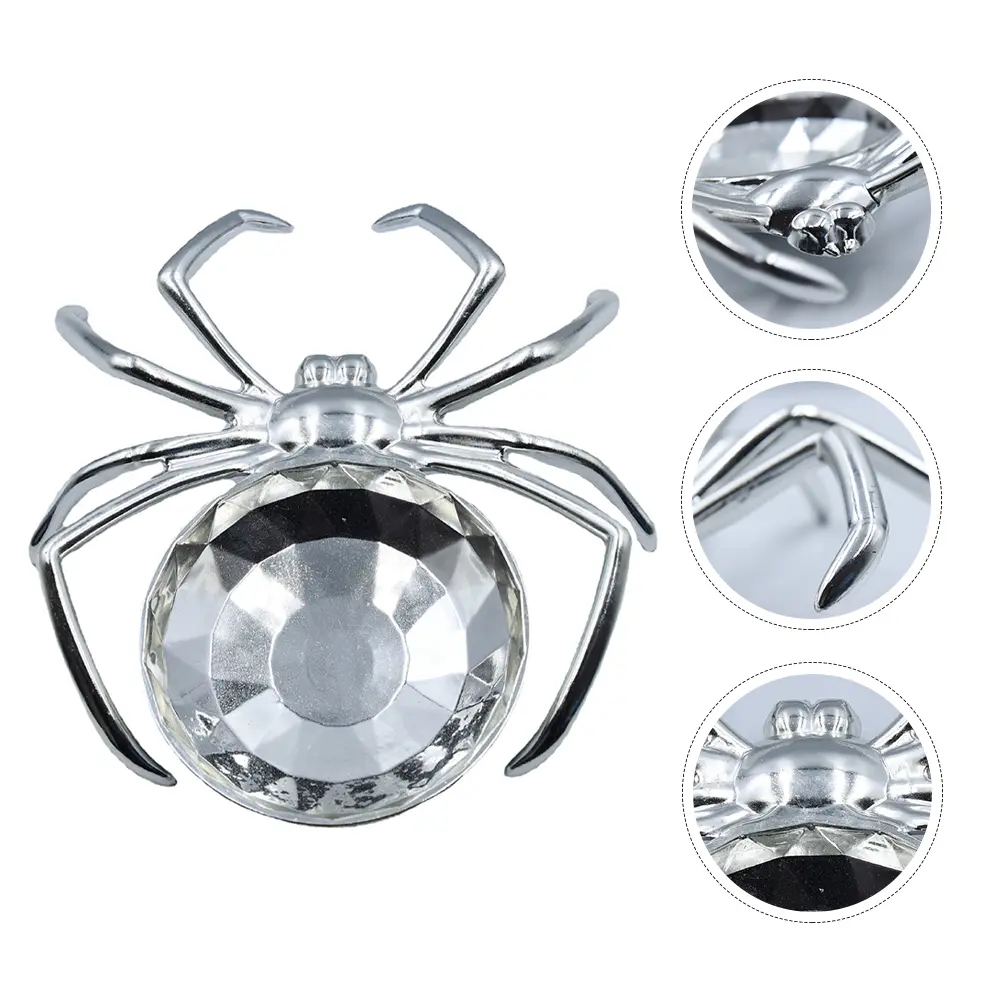 Spider Shaped Fruit Tray Halloween Style Dessert Plate Multi-Function Desktop Food Platter Reusable Plastic Snack Bowl