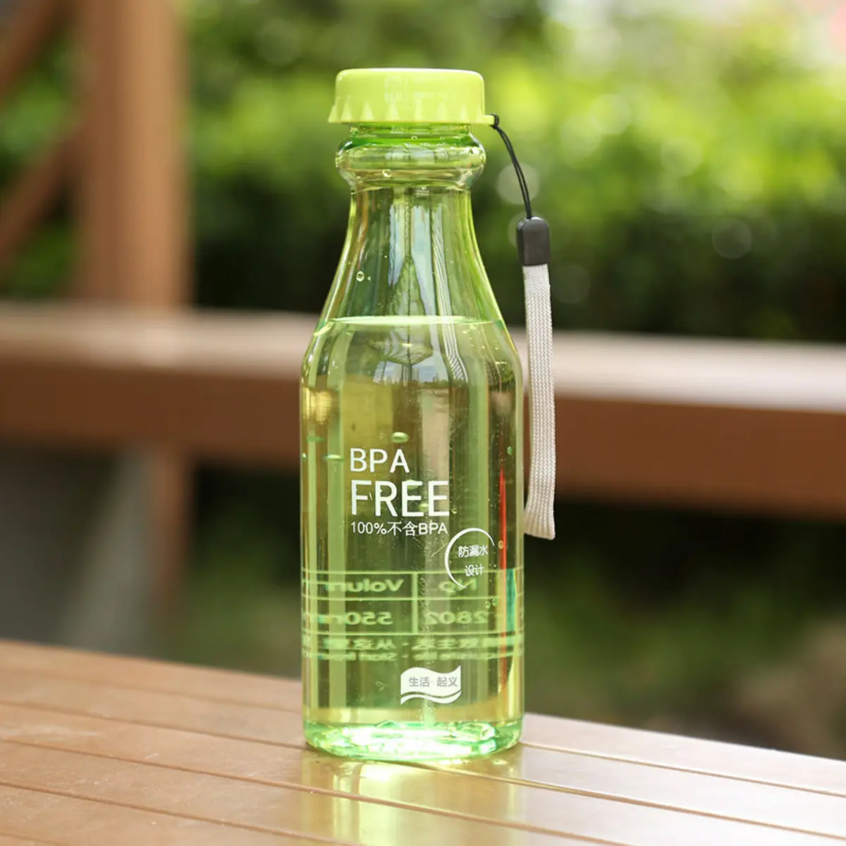 550 Ml Portable Cup BPA-free Water Bottle Seal Home Yoga Soda Sports Strap Outdoor