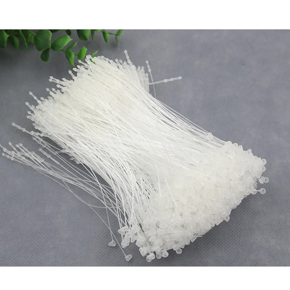 5000pcs Plastic Cable Ties Tag Fastener White Wire Wrap Clothing Labels Shoe Socks Umbrella Jewelry Storage