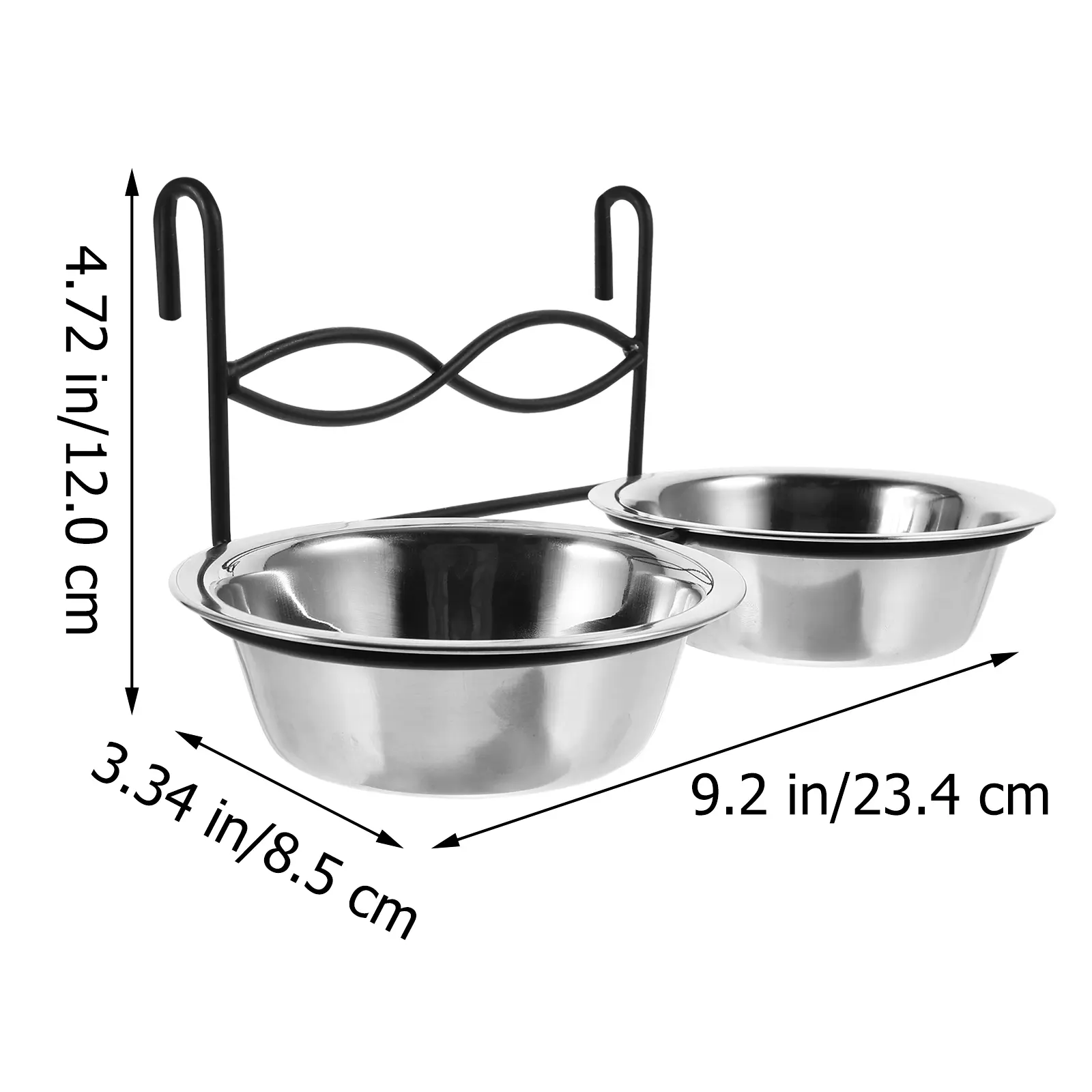 Stainless Steel Bird Bowl Feeder Large Capacity for Parrot Cage Easy Clean Hanging Design Water Cup Food Holder