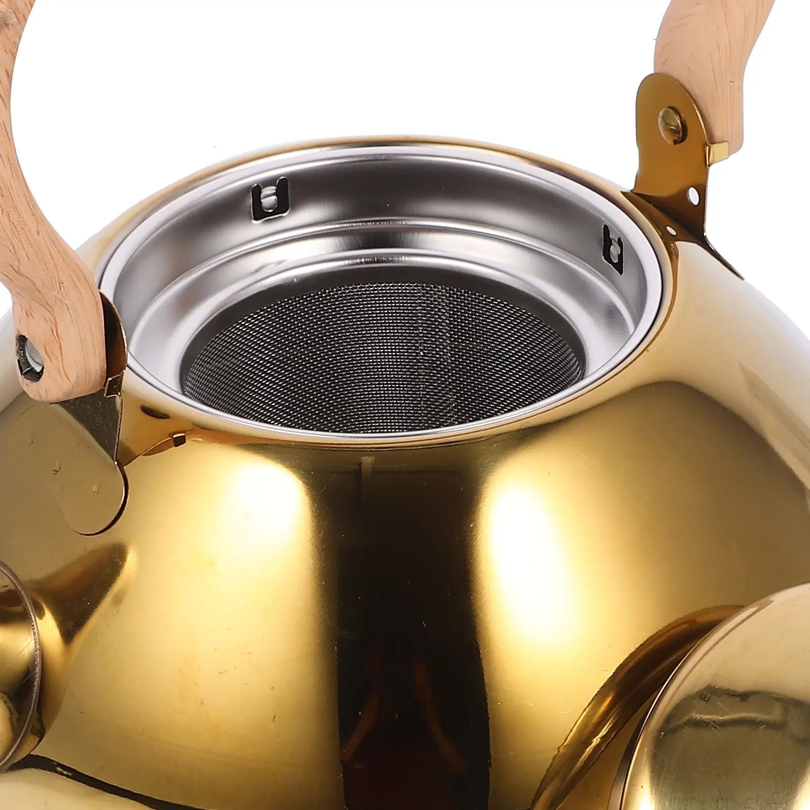 Stainless Steel Water Large Capacity Household Tea Kettle Lid Polished Design Desktop Kitchen Use Reliable Metal