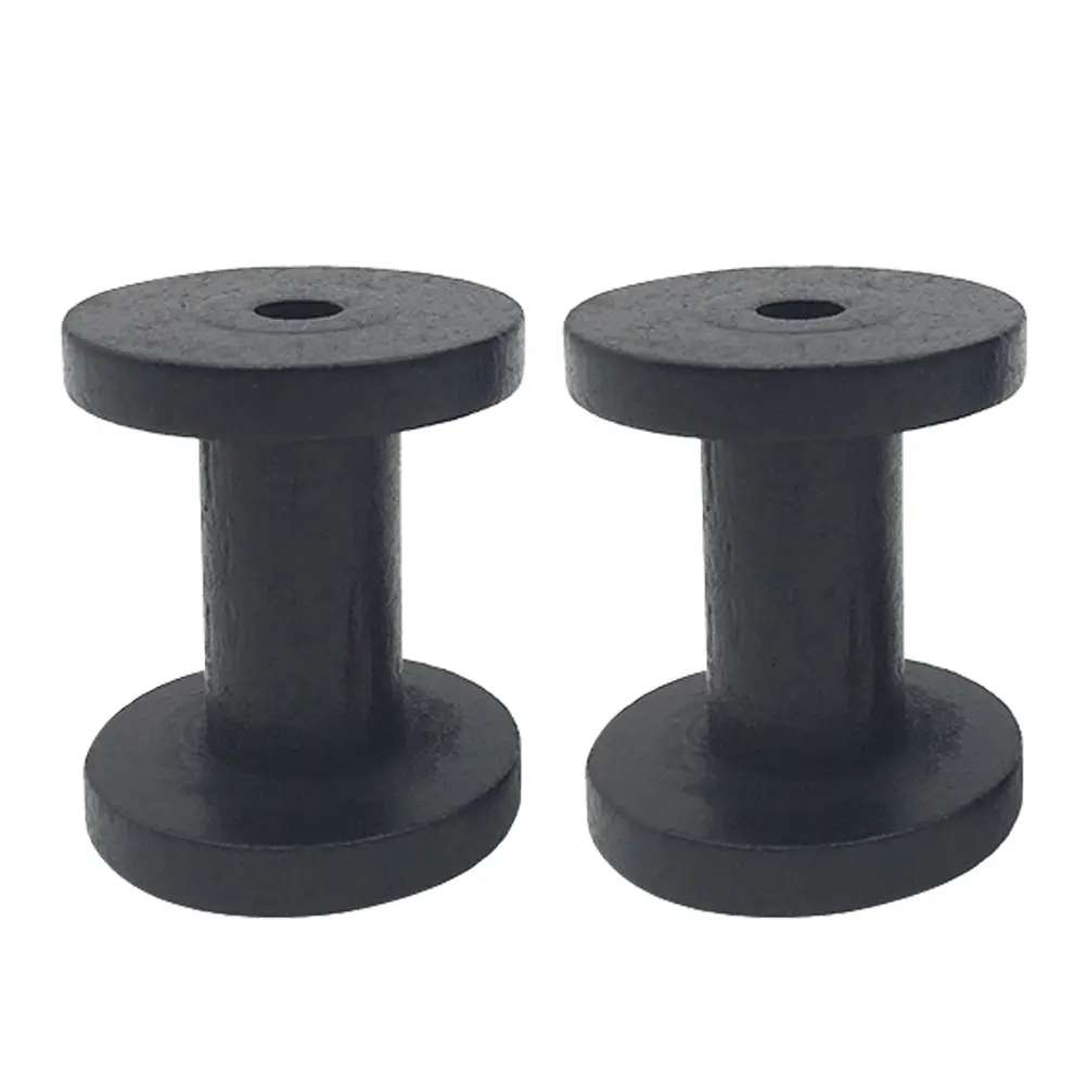 2pcs 5x6cm Solid Wood Spools Retro Vintage Small Sewing Bobbins Yarn Storage Knitting Weaving Embroidery Thread Holders Wooden