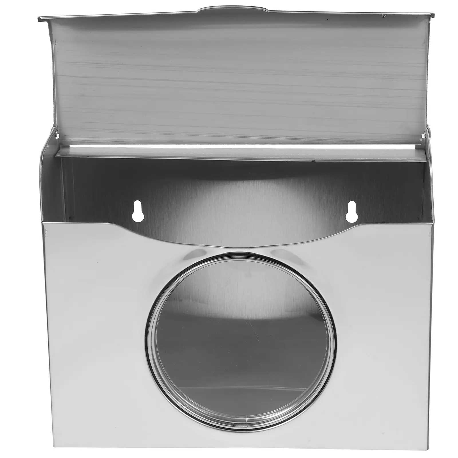 Stainless Steel Tissue Box Wall Mounted Storage Holder For Bathroom Living Room Kitchen Home Use Rectangular Reusable