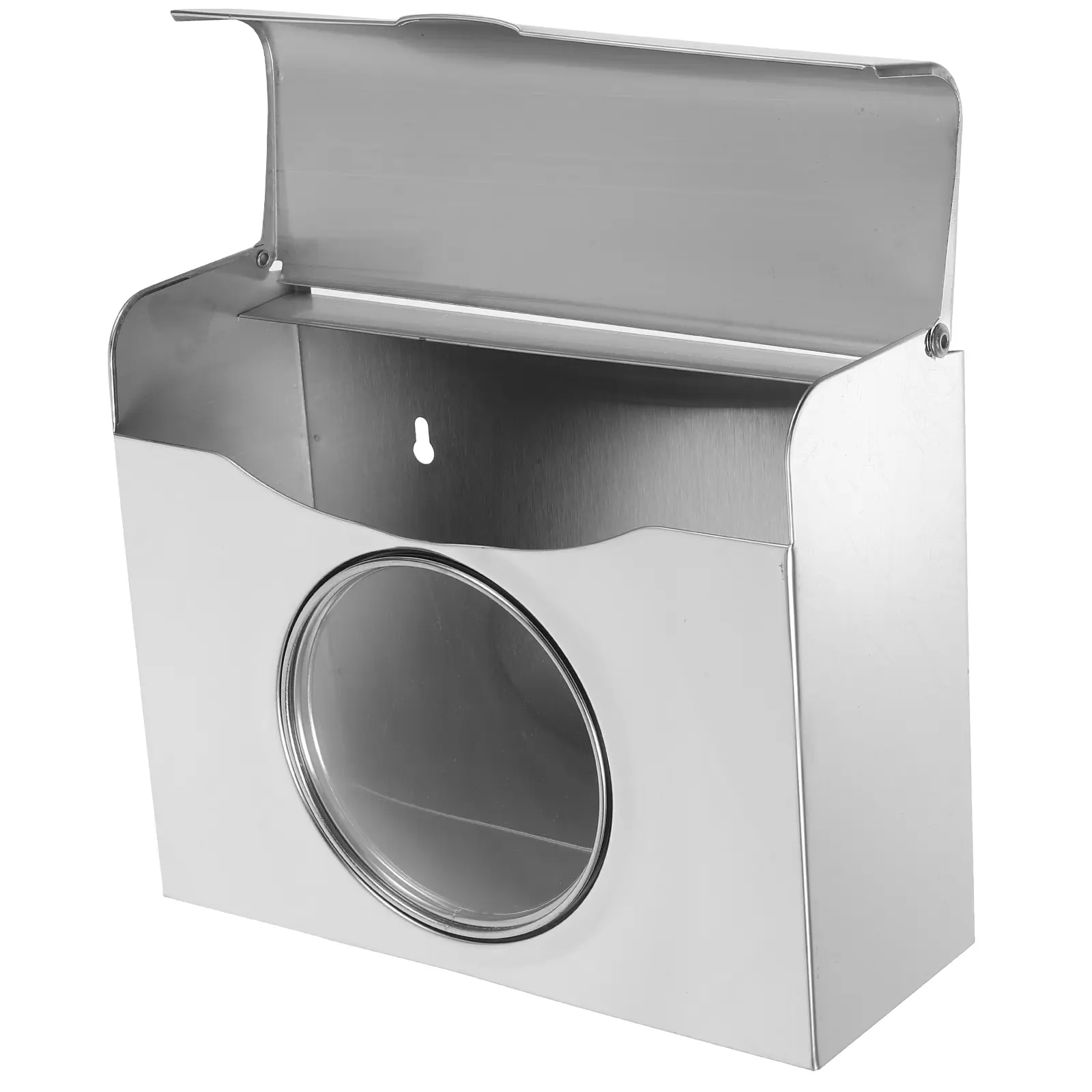 Stainless Steel Tissue Box Wall Mounted Storage Holder For Bathroom Living Room Kitchen Home Use Rectangular Reusable