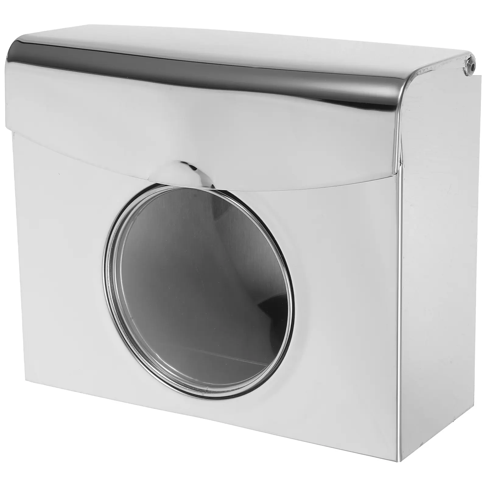 Stainless Steel Tissue Box Wall Mounted Storage Holder For Bathroom Living Room Kitchen Home Use Rectangular Reusable