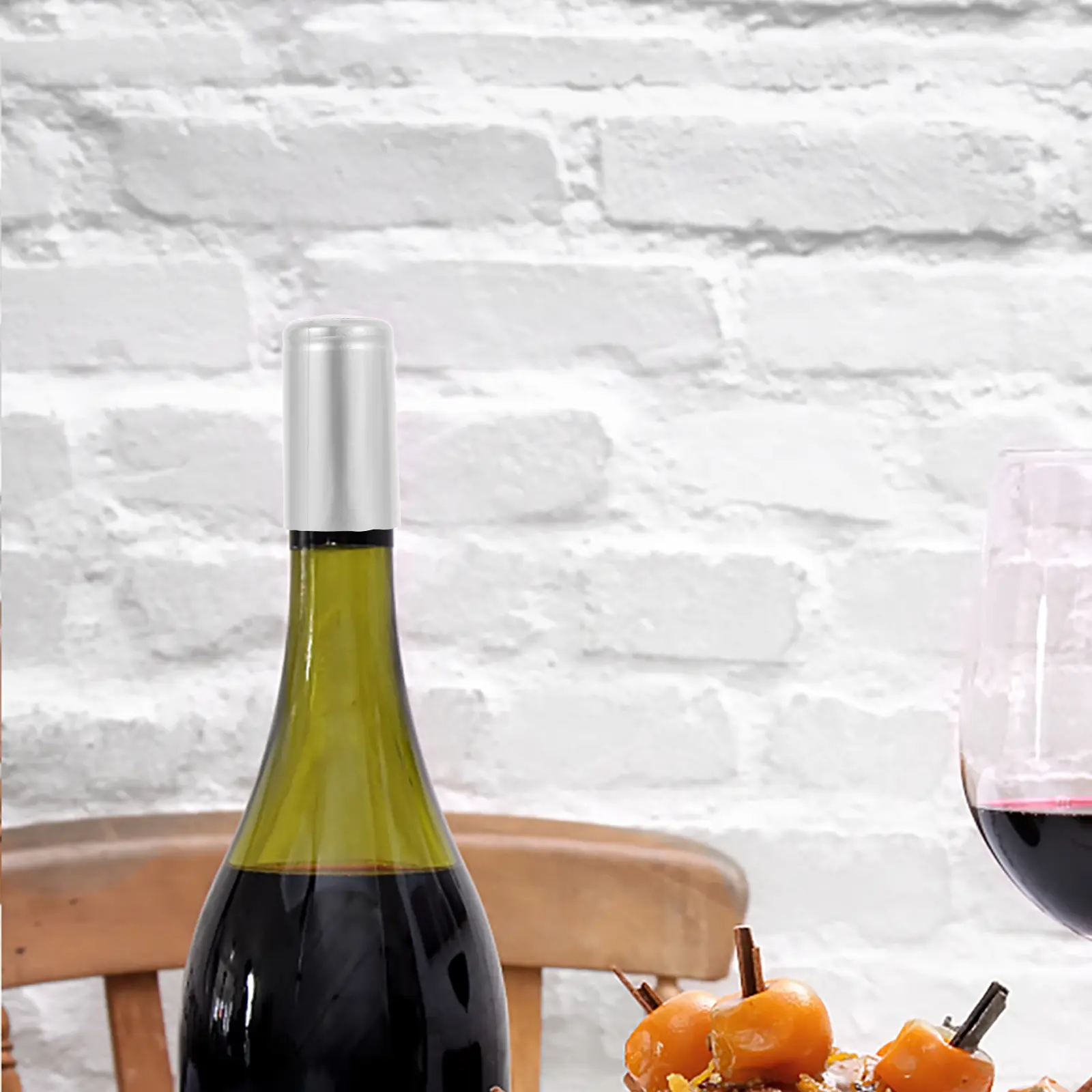 100pcs Heat Shrink Capsules Red Wine Bottle Sealing Film Practical Excellent Texture Professional Look Wine Bottles