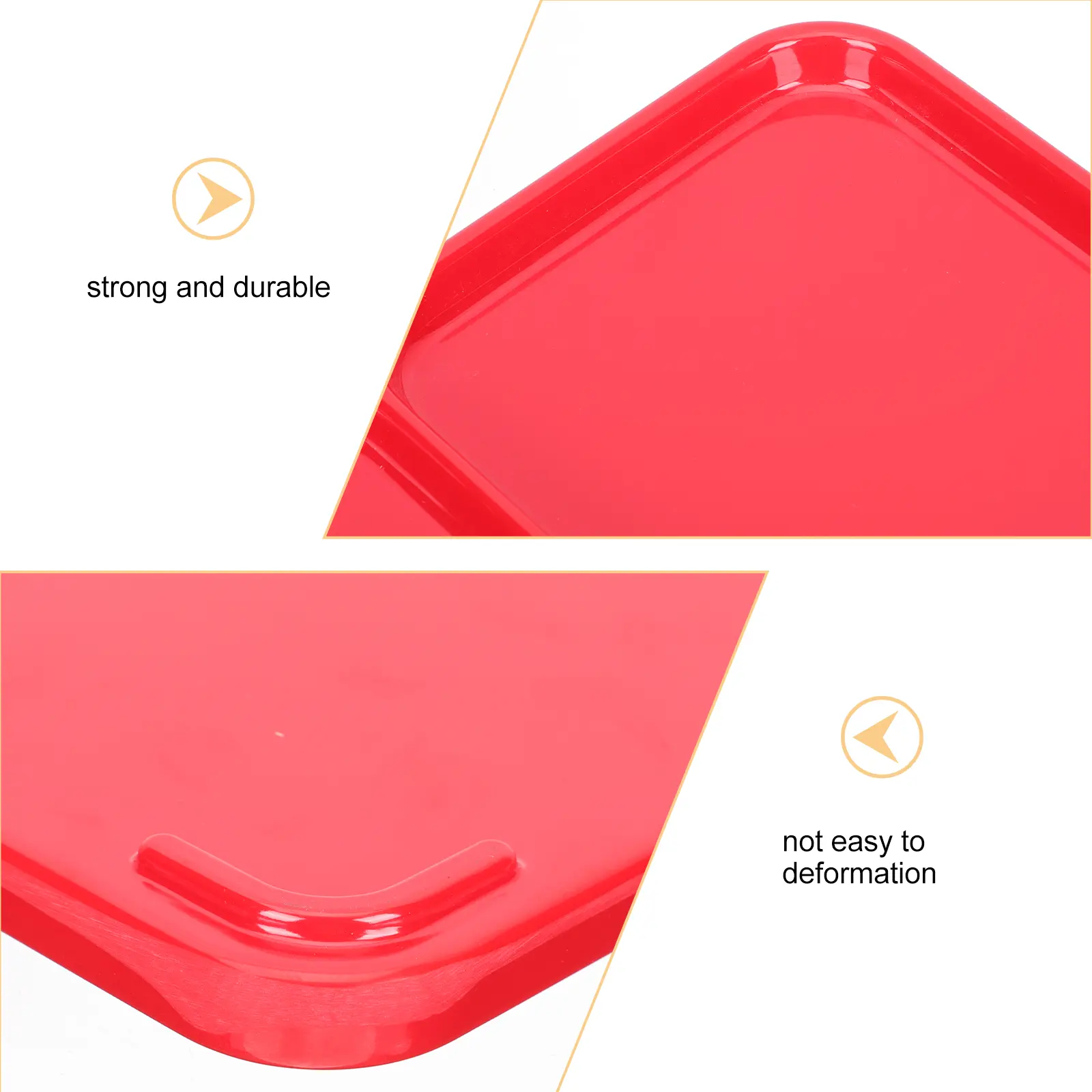 2pcs Home Food Serving Plate Multi Grids Sauce Barbecue Plate With Divided Compartments For Meals Buffet Household Use