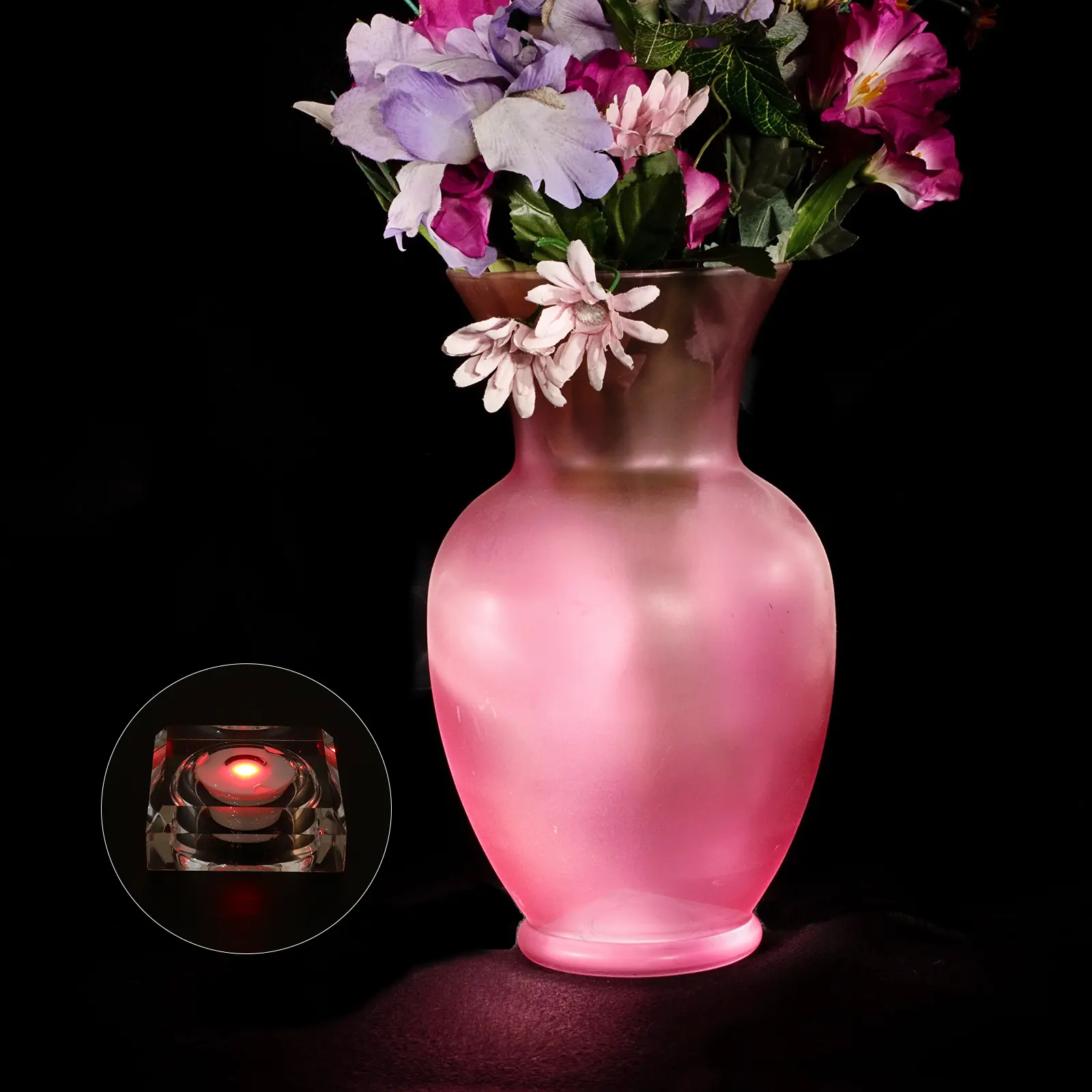 2 Pcs Lamp Aquarium Lamp White Crystal Waterproof Creative Light Decorative Night Light for Bedroom Aquarium Fish Tank
