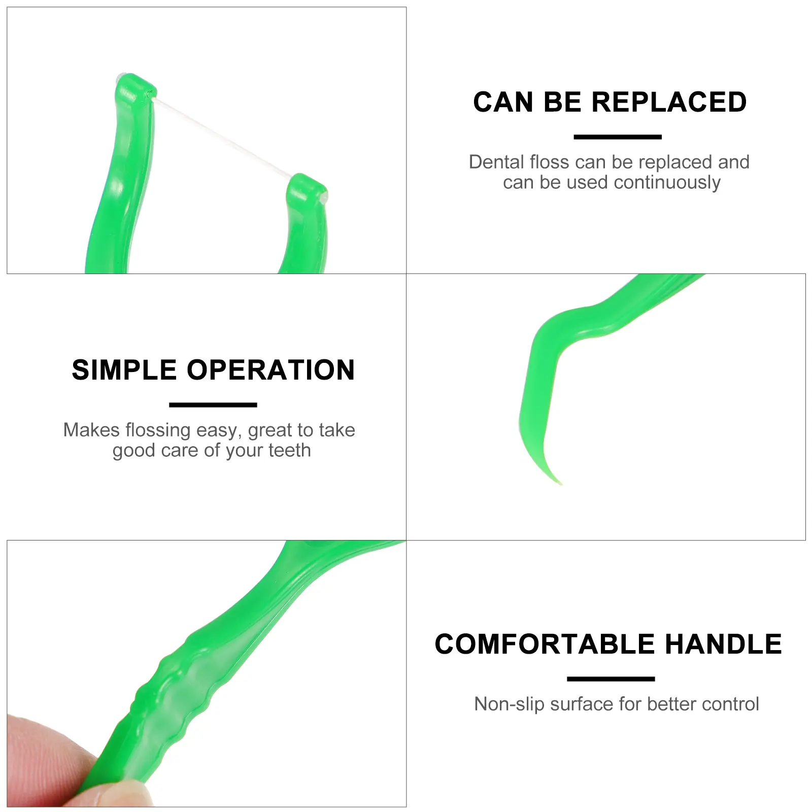Dental Floss Picks Teeth Cleaning Tools Reusable Plastic Sticks Floss Toothpicks Prevent Bad Breath Gingivitis Healthy al Family