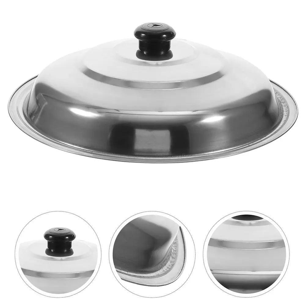 Thickened Stainless Steel Pot Lid Universal for Pans Cover Replacement Lids Pots Wok Cookware Fitting Bbq Accessories