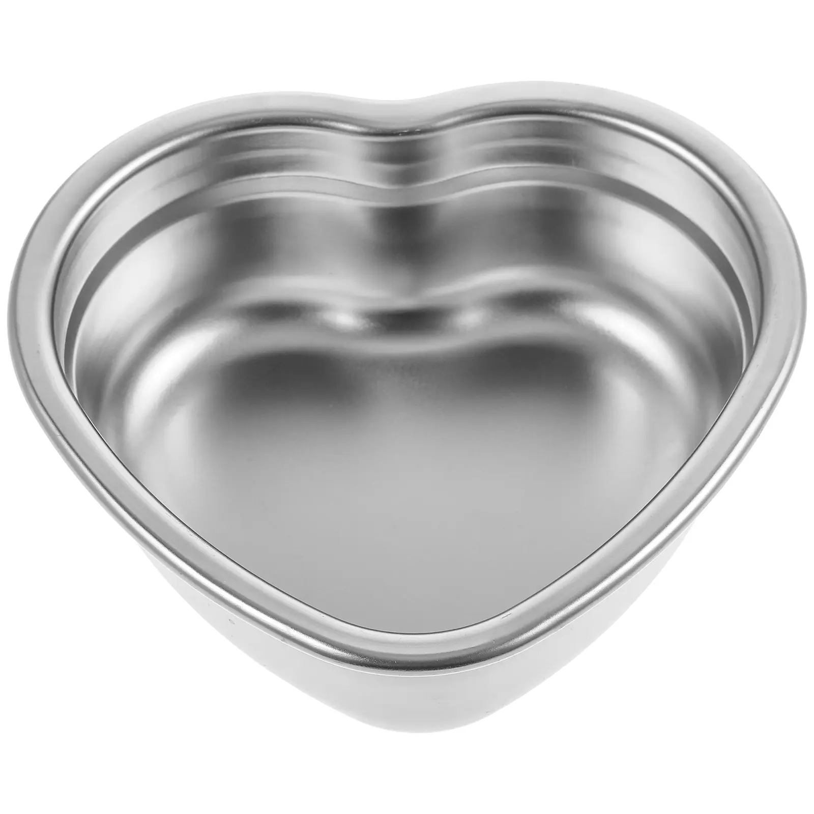 Stainless Steel Snack Dish Service Plate Dishes Dessert Heart Platters Tray Platter Shaped Household Barbecue Tool