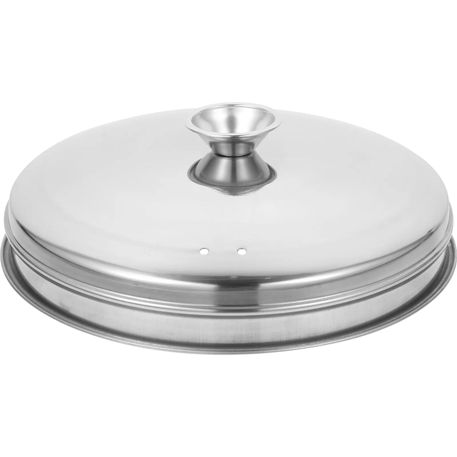 Stainless Steel Steak Food Lid Steamer Cover Anti Splashing Kitchen Tool Pancake Griddle Melting Dome Pan Cover