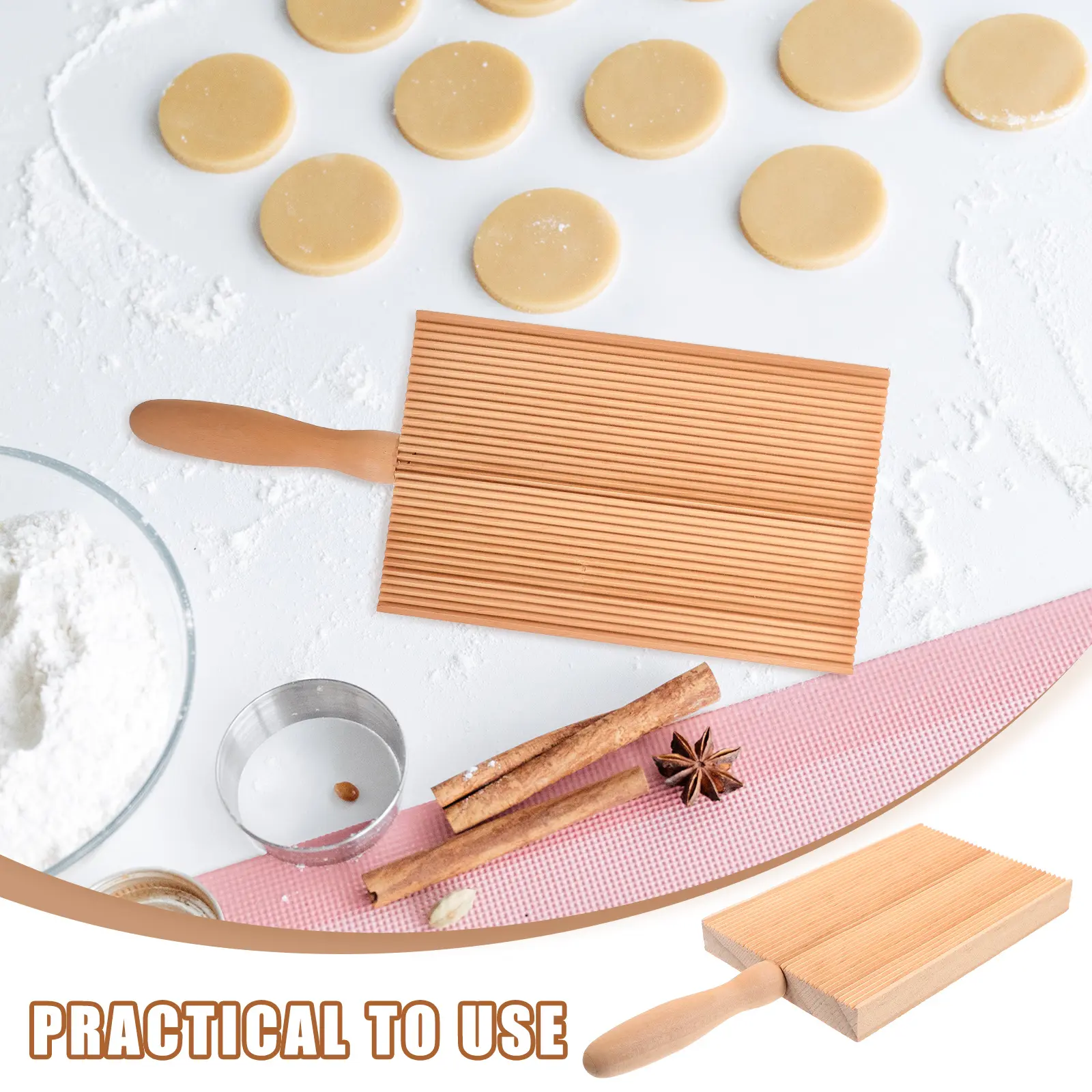 Pasta Maker Gnocchi Board Professional Noodle Tool Kitchen Accessories Homemade Oat Fish Shaper