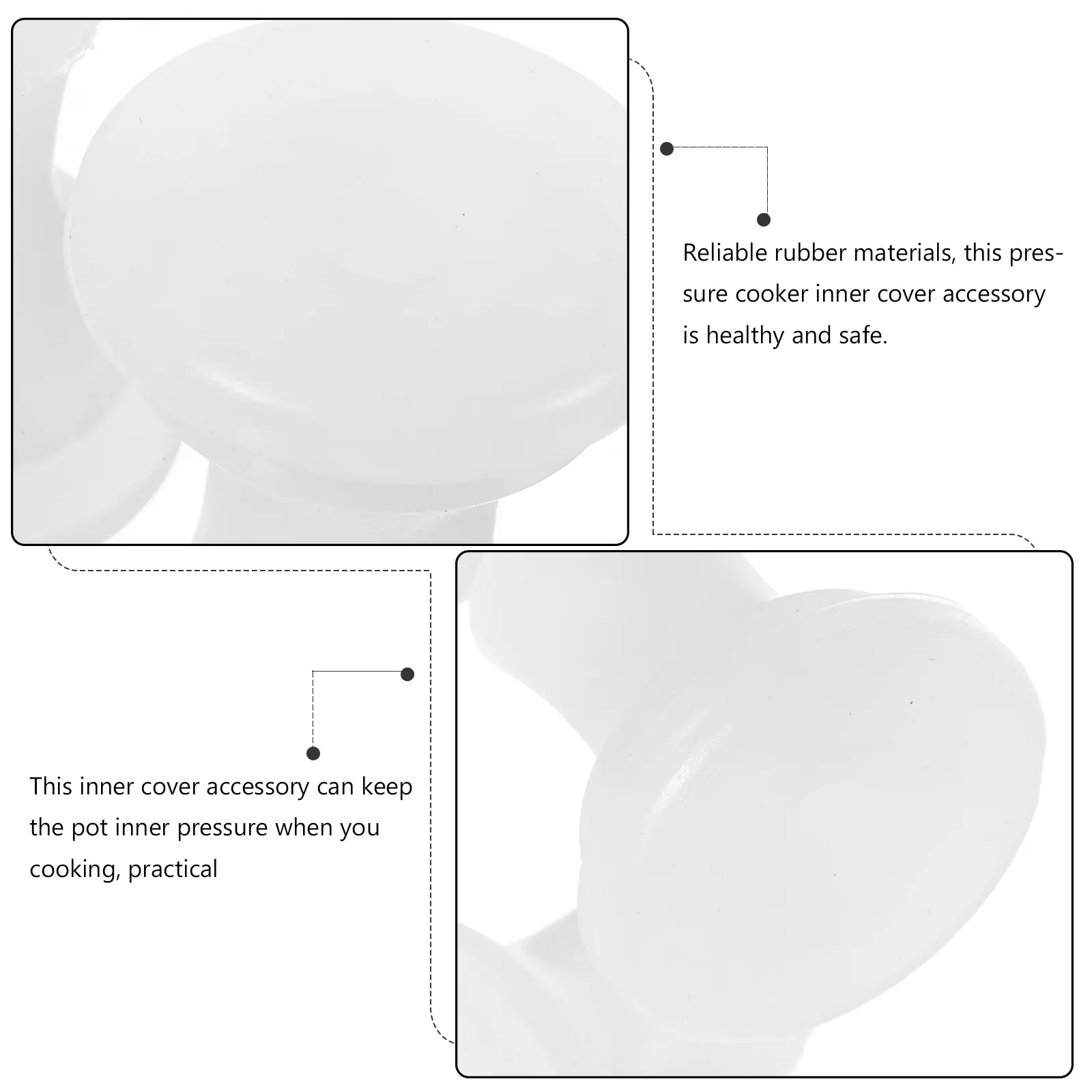 3pcs Electric Pressure Cooker Accessories 4L 5L 6L Dust-proof Rubber Washable Sealing Ring Locating Shaft Kitchen Parts