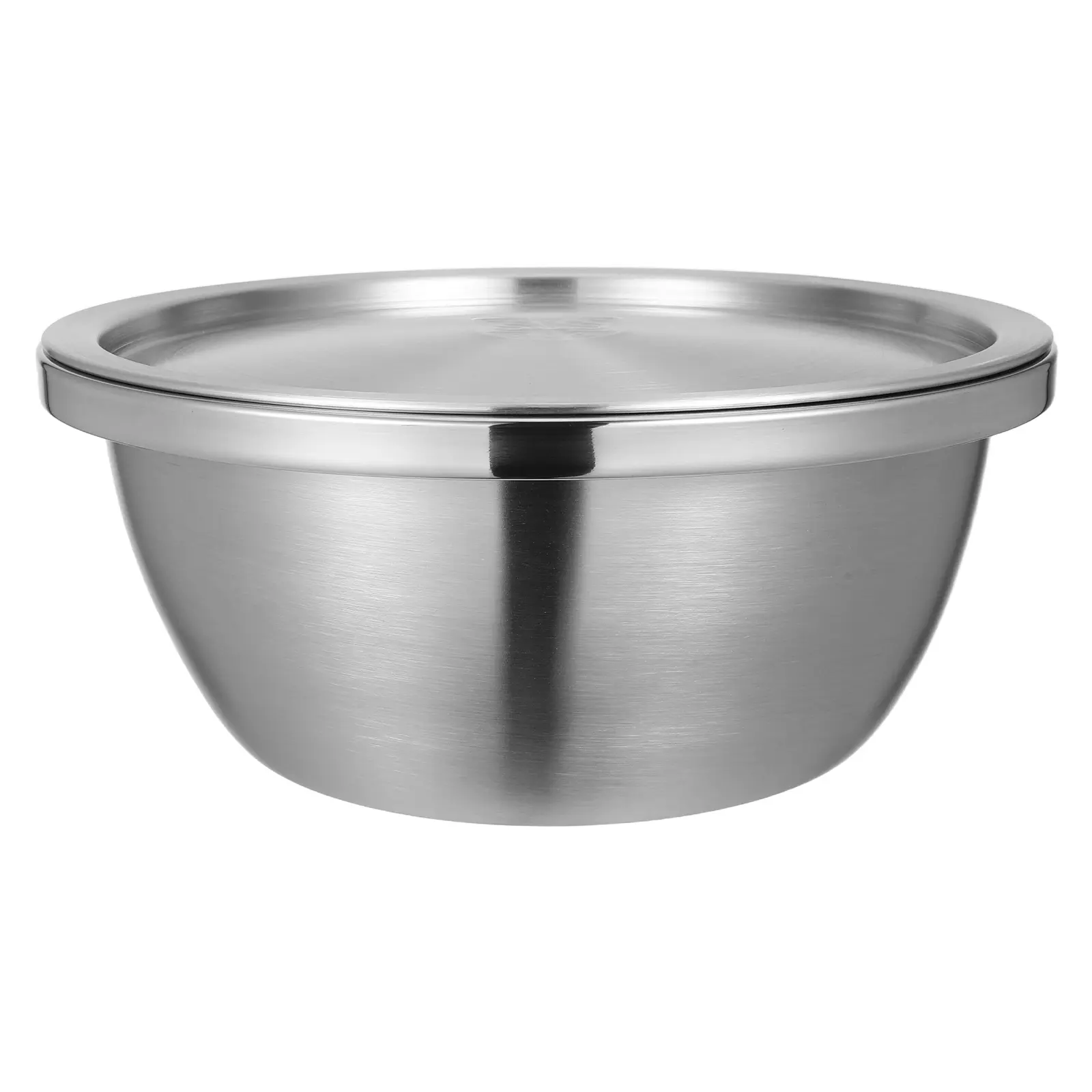 Stainless Steel Pot 304 Mixing Bowl Kitchen Container 24cm Salad Basin Egg Beater Food Storage Baking Tool Lightweight Soup