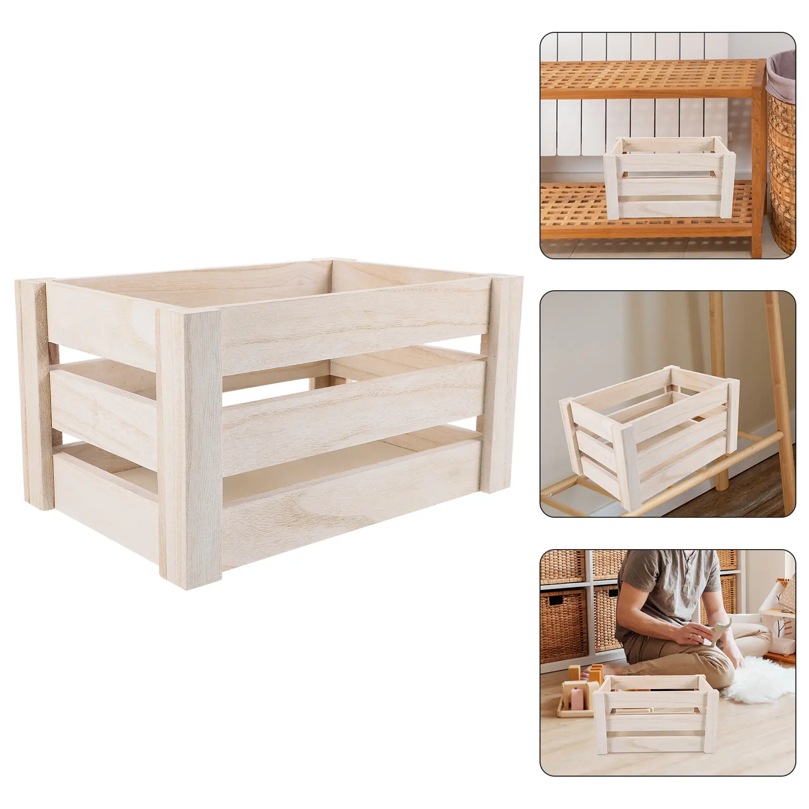 Wooden Laundry Basket Large Capacity Storage Basket for Bedroom Bathroom Laundry Room Odor Resistant Heavy Duty Clothes Hamper