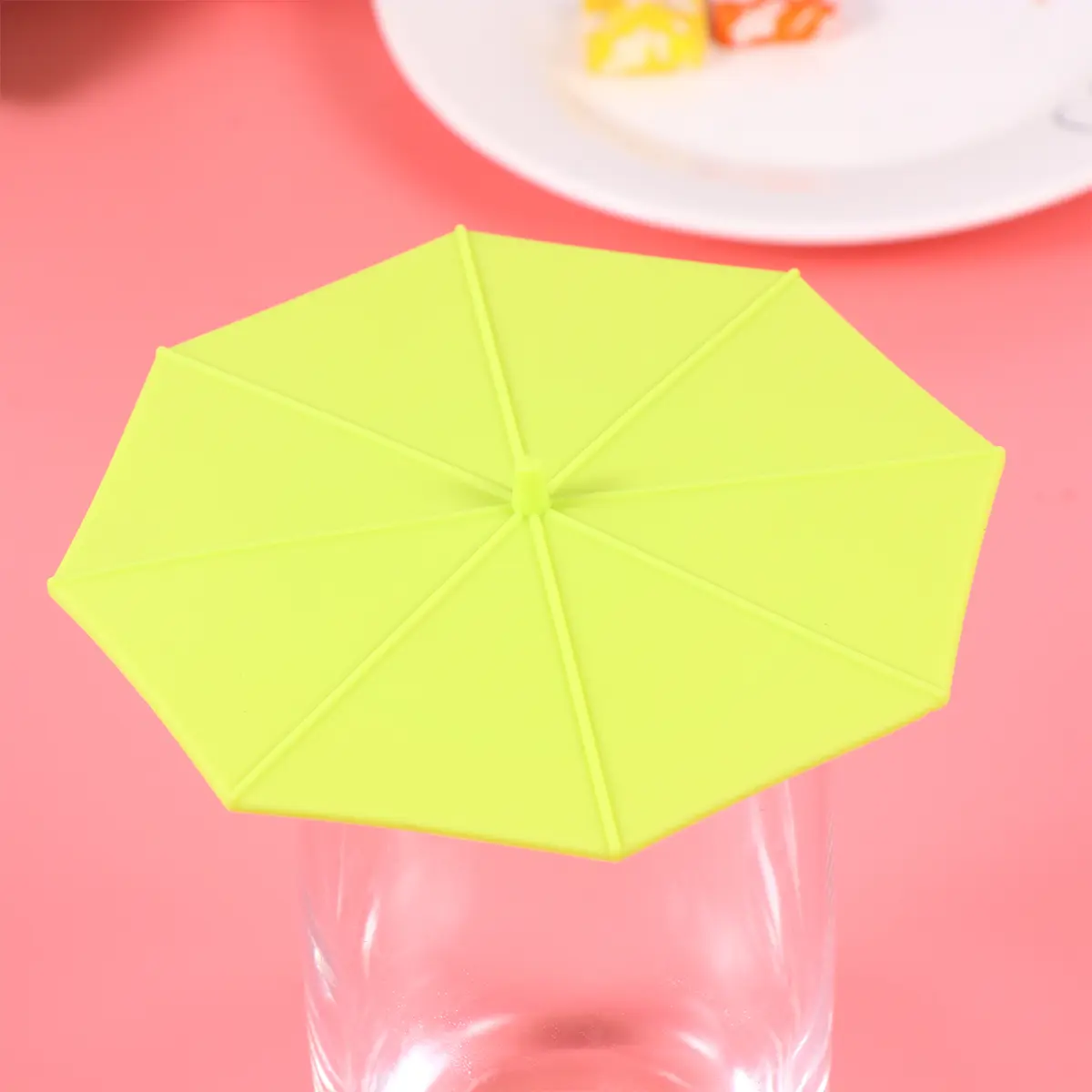 4 Pcs Silicone Cup Lid Spill Stopper Cover Tumbler Beverage Lids Replacement Mug