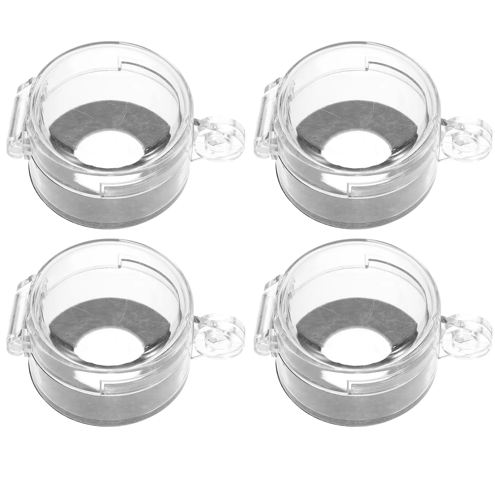4pcs 22mm Emergency Stop Button Cover Transparent Switch Protector 50x32 Plastic Safety Guard Kitchen Bar Accessories