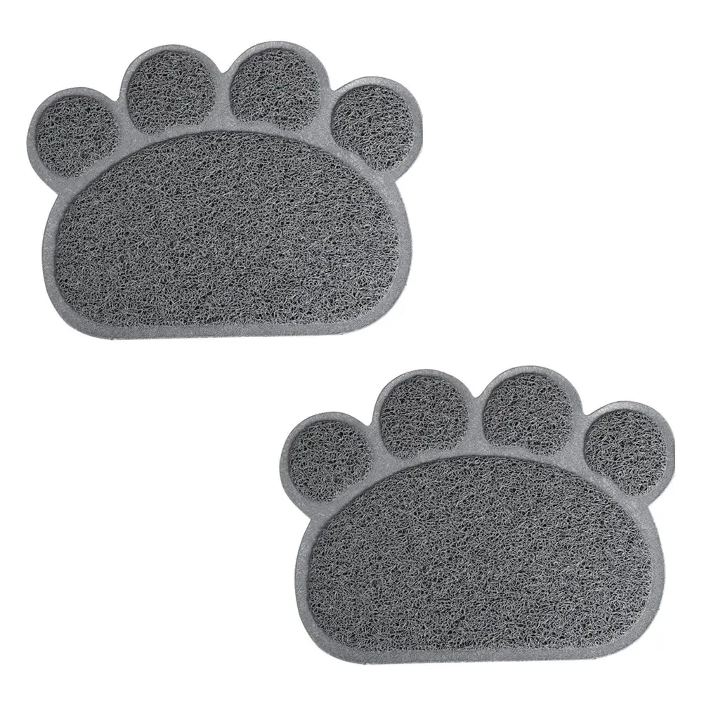 2Pcs Pet Feeding Mat Dog Cat Food Bowl Pad Non skid Waterproof Durable PVC Kitchen Use Heat Insulation Anti scalding Pet