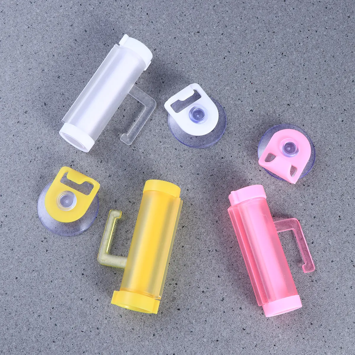 Toothpaste Squeezer Roller Reusable Manual Tube Holder Yellow Color Space Saving Economical Household Use Fits All Tubes