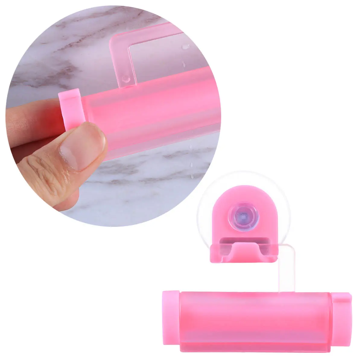 Toothpaste Squeezer Roller Reusable Manual Tube Holder Yellow Color Space Saving Economical Household Use Fits All Tubes