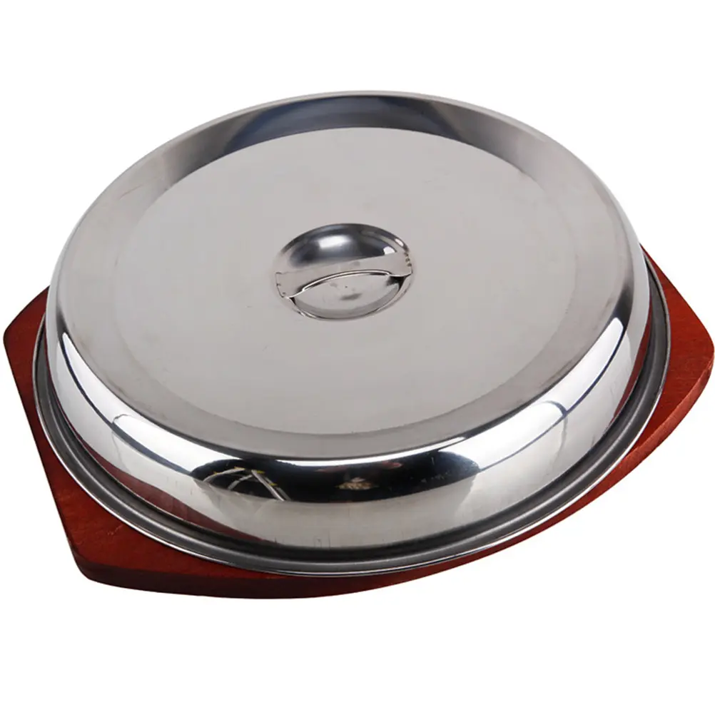 2 Pcs Stainless Steel Food Cover Heat Preservation Insect proof Kitchen Supplies Dish Lid Protective Cap