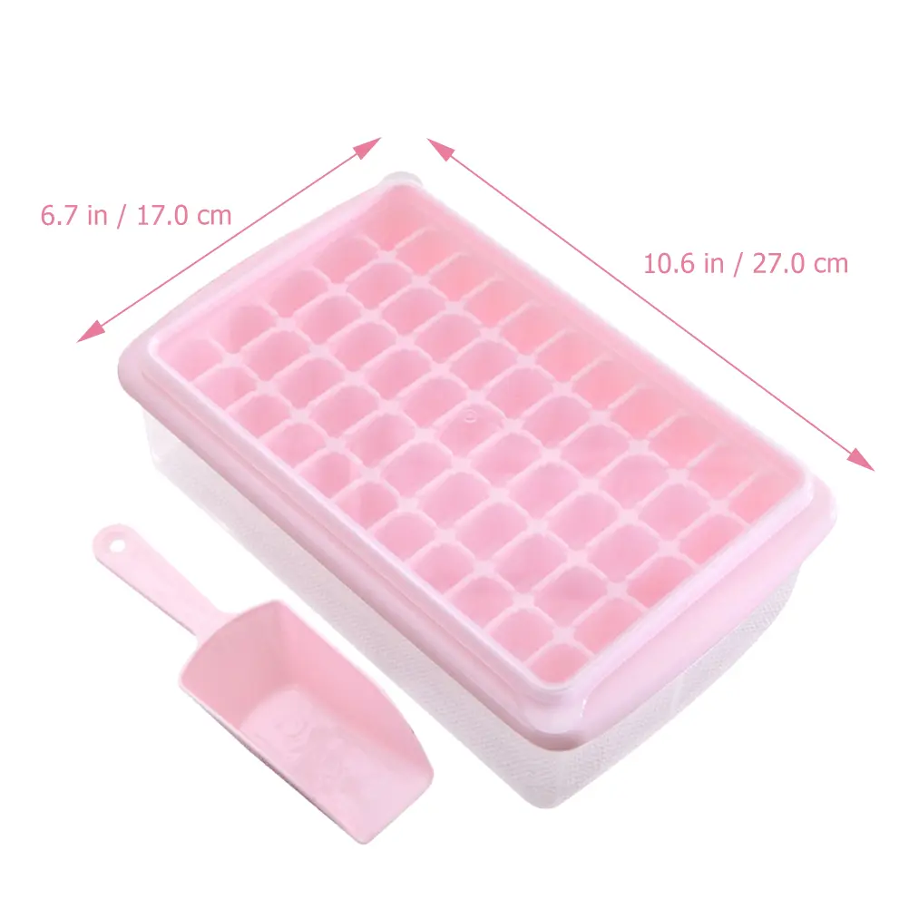 55 grid Ice Tray Mold Plastic Cube Kitchen Refrigerator Slow Melting Easy Cleaning Elegant Safe Ice Maker
