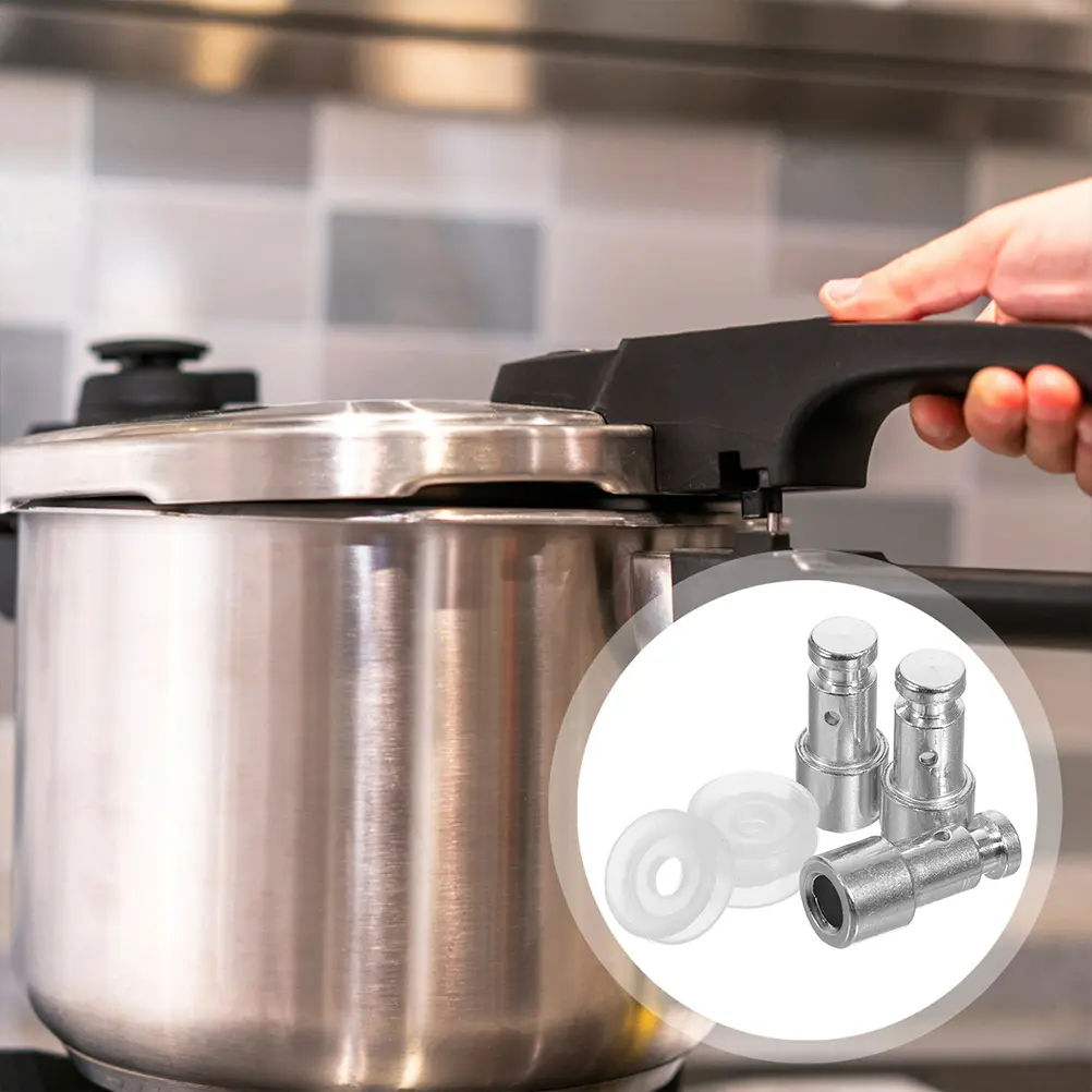 6 set Electric Pressure Cooker Accessories 6 Float Valve Rods 6 Rubber Gaskets Universal Parts Replacement Floater Kitchen