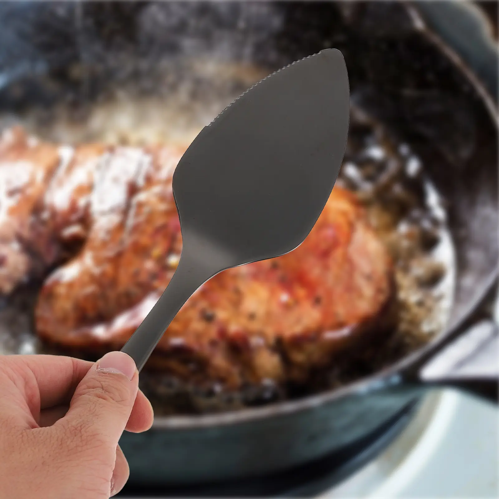Stainless Steel Cooking Spatula RustProof Kitchen Tools Grill Eel Steak Utensils Practical Versatile Multifunctional