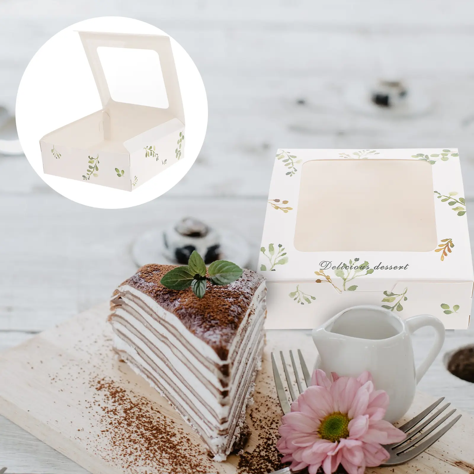 Paper Dessert Box Tart Packing Box Packing Tart Box Dessert Packing Box Paper Tart Box