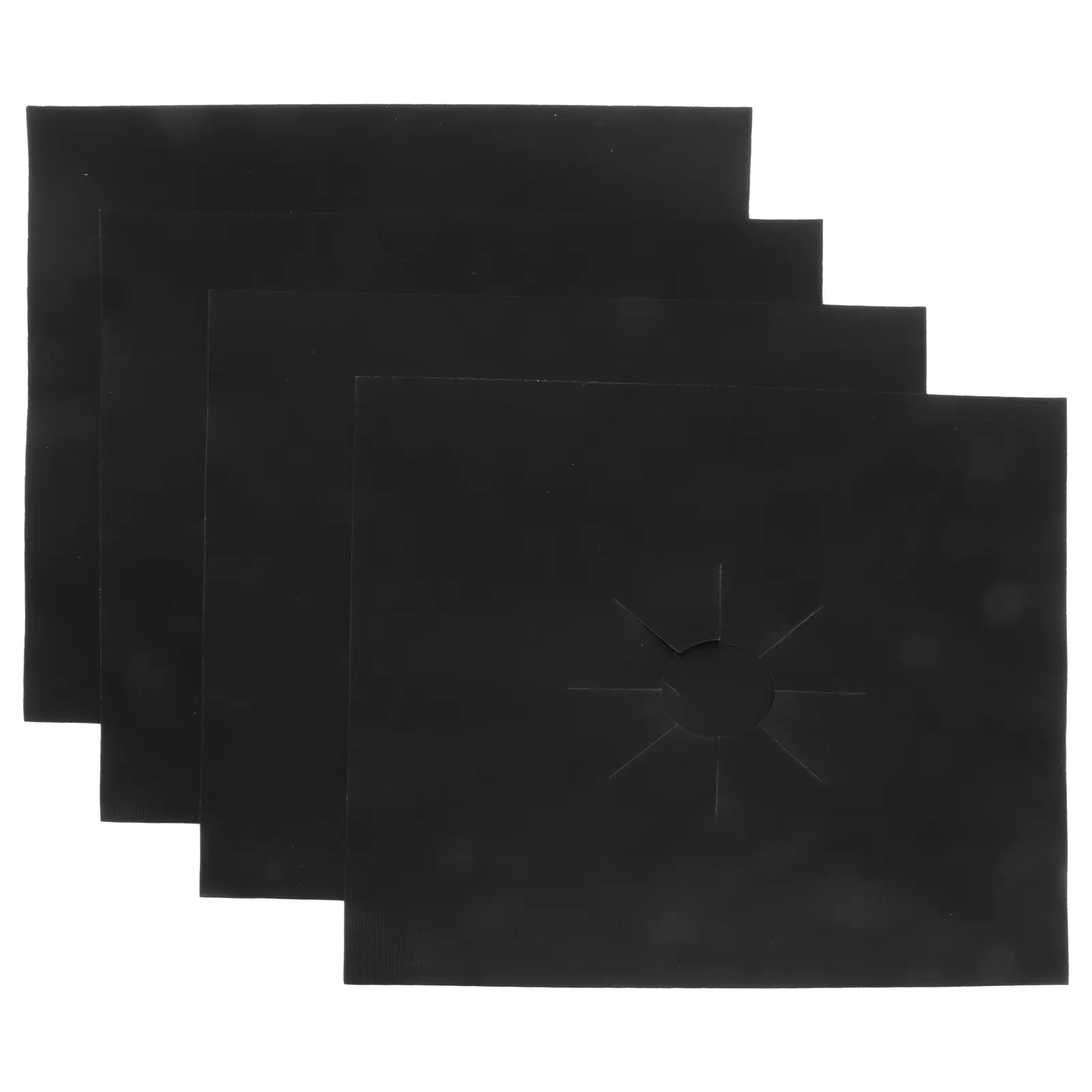 4 Pcs Gas Hob Liner High Temperature Resistant Reusable Non Stick Oven Protector Sheets Cooker Mat Suitable for All Gas Hobs