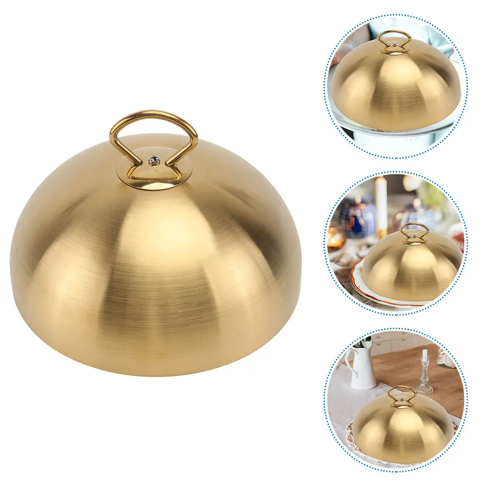 Steak Cover Steaks Stainless Steel Food Covers Cheese Cloche Grill Dome Grilling Lid