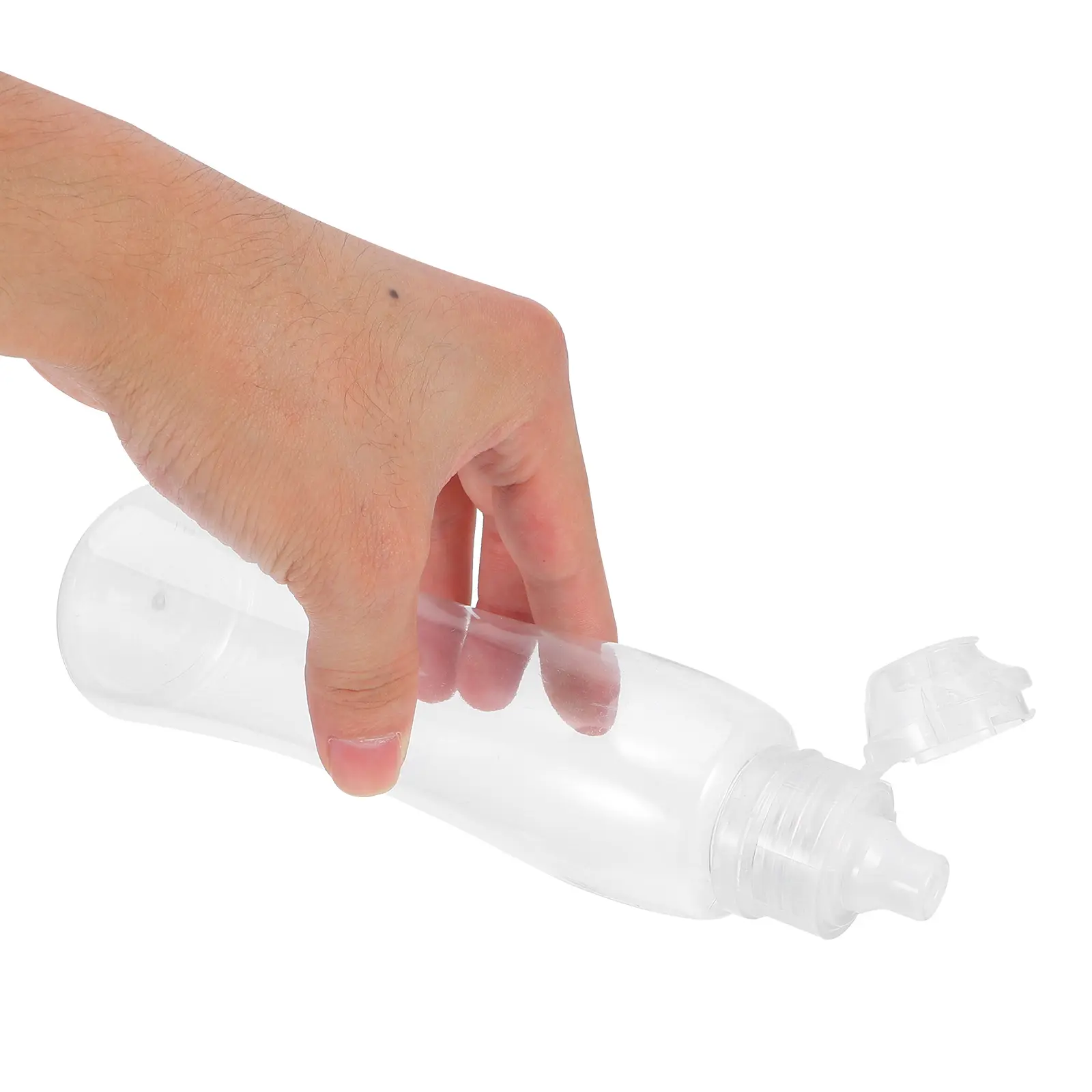 4 Pcs 380g Honey Bottle Sauce Squeeze Condiment Ketchup Transparent Refillable PET Mini Travel Container Dispenser Small