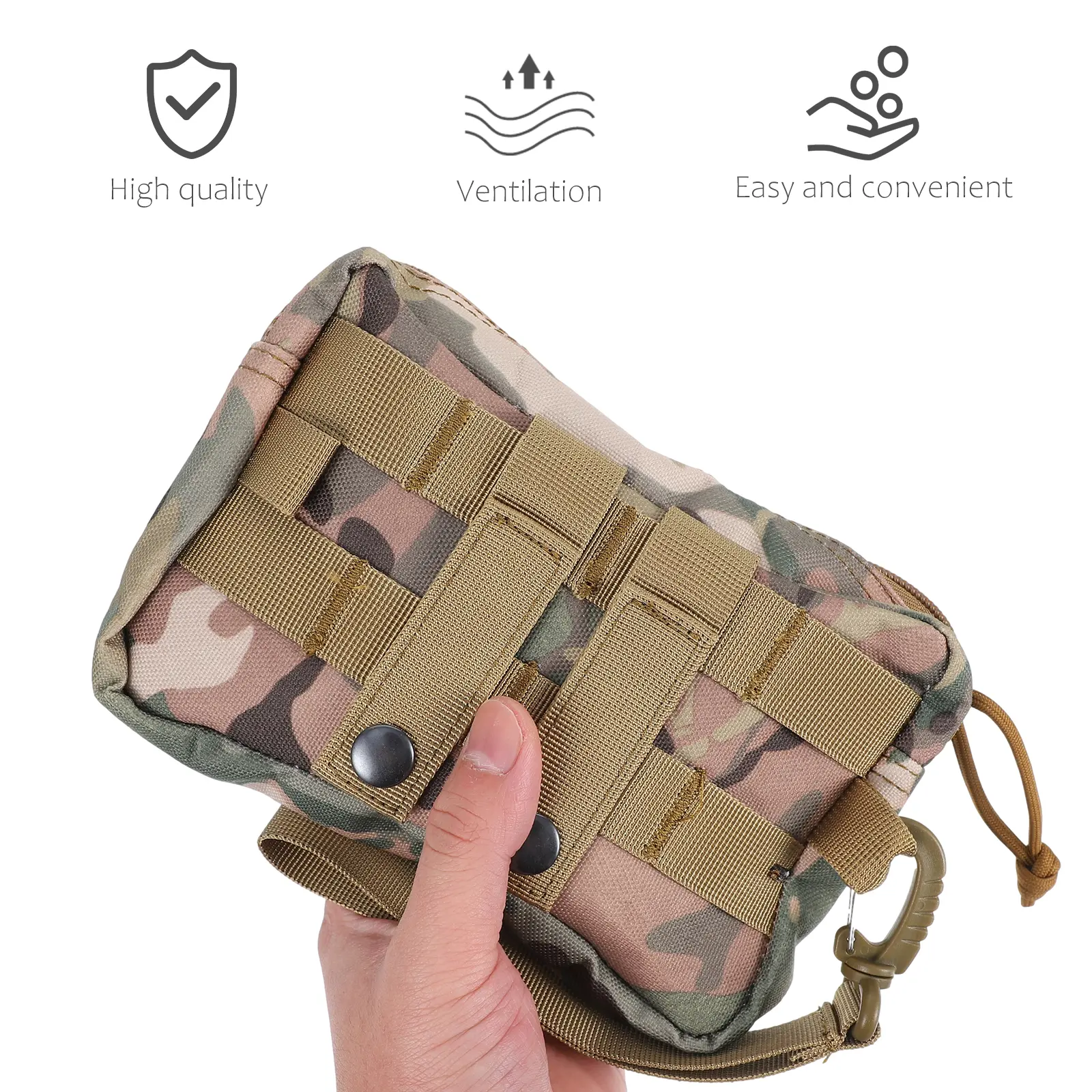 Mini Headphones Waist Bag Black Small Change Multi Functional Fannypacks Outdoor Sports Coin Bag Travel Pouch Storage