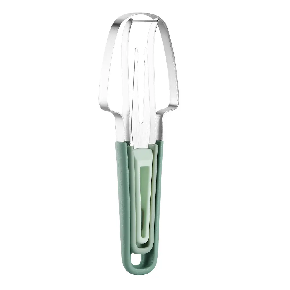 Watermelon Cutting Artifact Fruits Slicing Tool Chopper Multi Functional Fork Splitter Folding