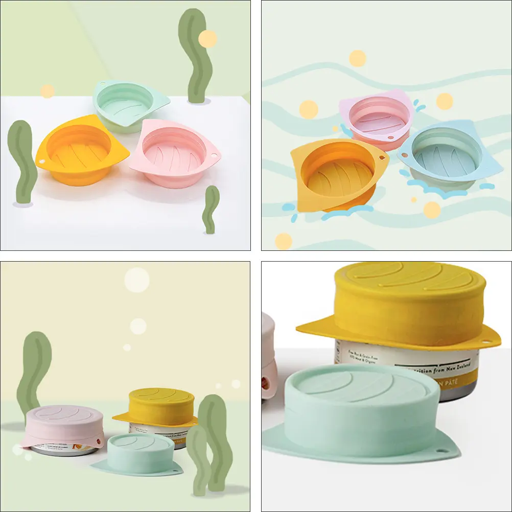 3 Pcs Pet Can Lid Lids for Canned Food Pets Universal Dog Covers Reusable Sealing