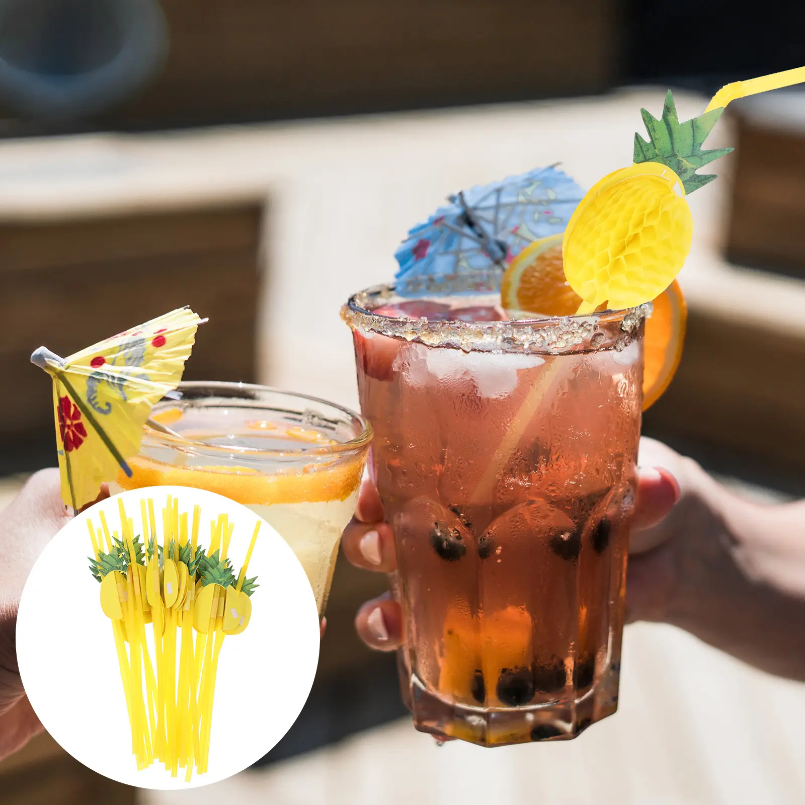 30 Pcs Drinking Kitchen Bar Supplies Birthday Wedding Disposable Plastic Straws Party Decorative Supplies Straws Parties