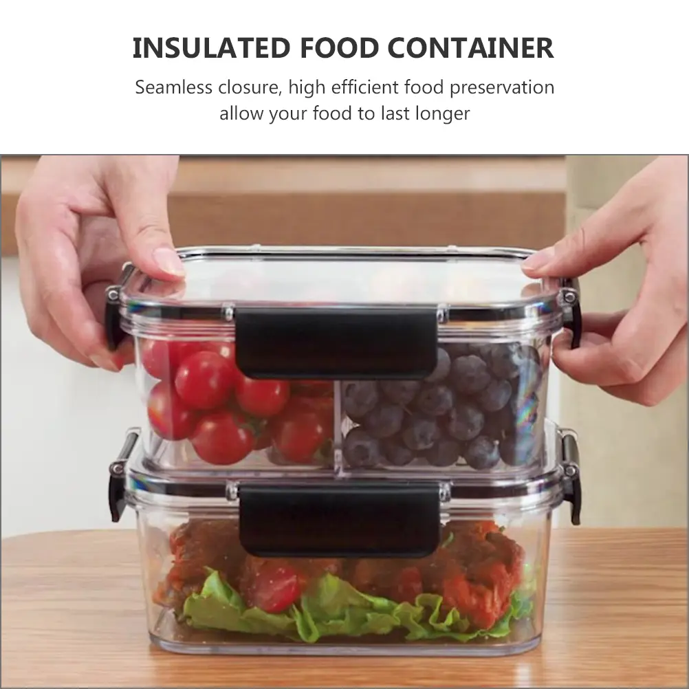 Crisper Food Containers with Lids Airtight Storage Fridge Organizers Refrigerator for M Organizing