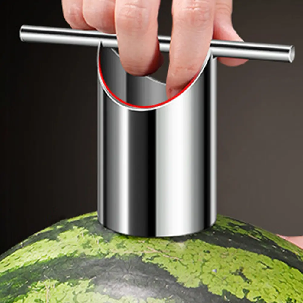 1pc Watermelon Corer Tool Stainless Steel Fruit Puncher Multi-Function Melon Cupcake Core Remover for Watermelon