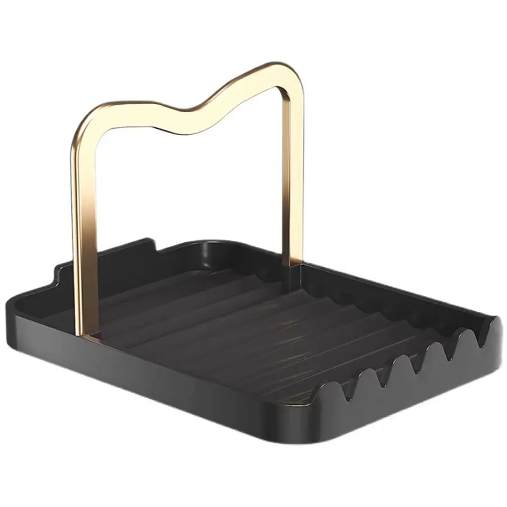 Lid Spoon Pot Holder Stove St Kitchen Counter Gadgets Cover Modern Aluminum Storage Rack Pan Cover Rest for Kitchen